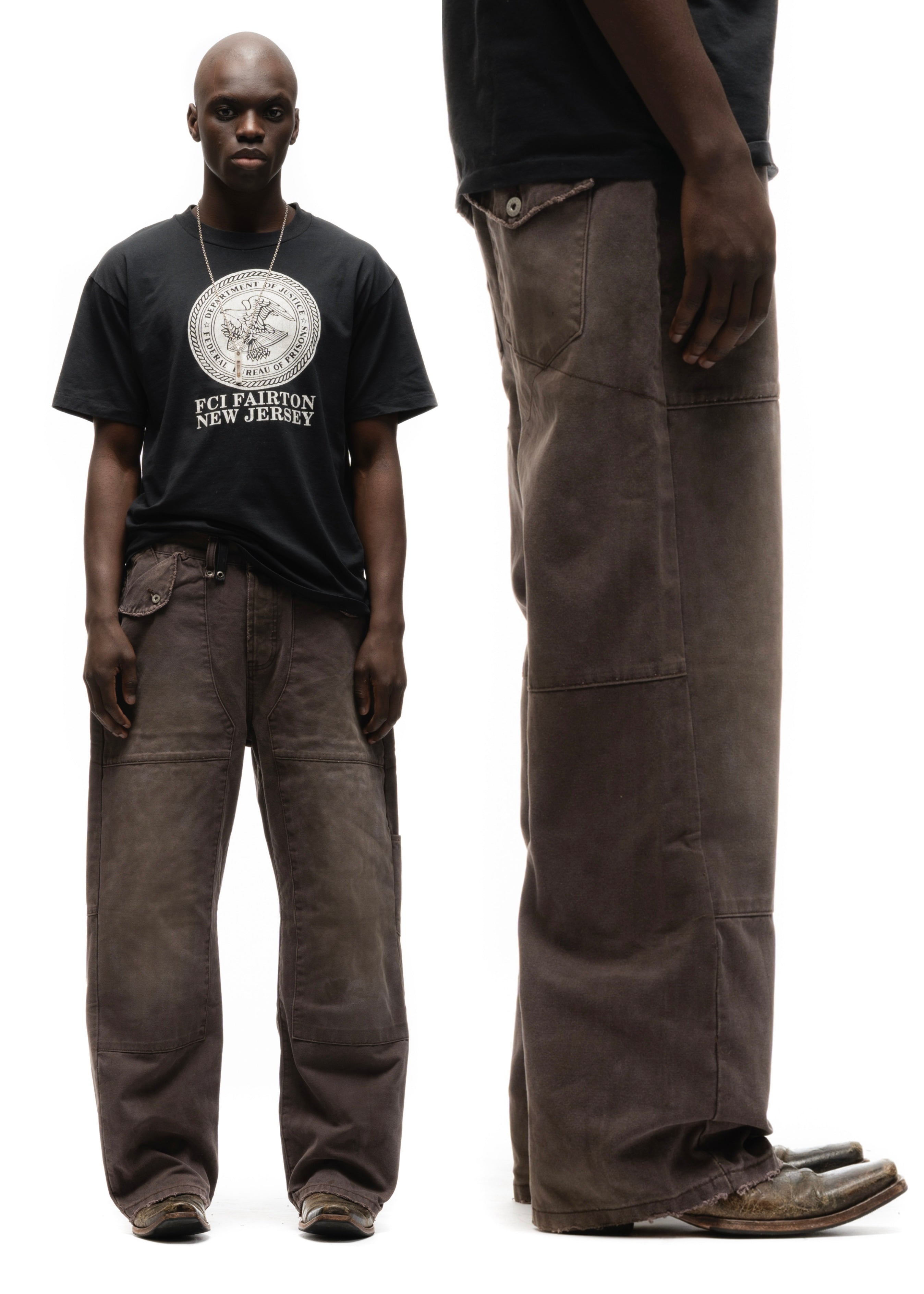 JAPANESE DOUBLE KNEE CUT RUST – NO/FAITH STUDIOS