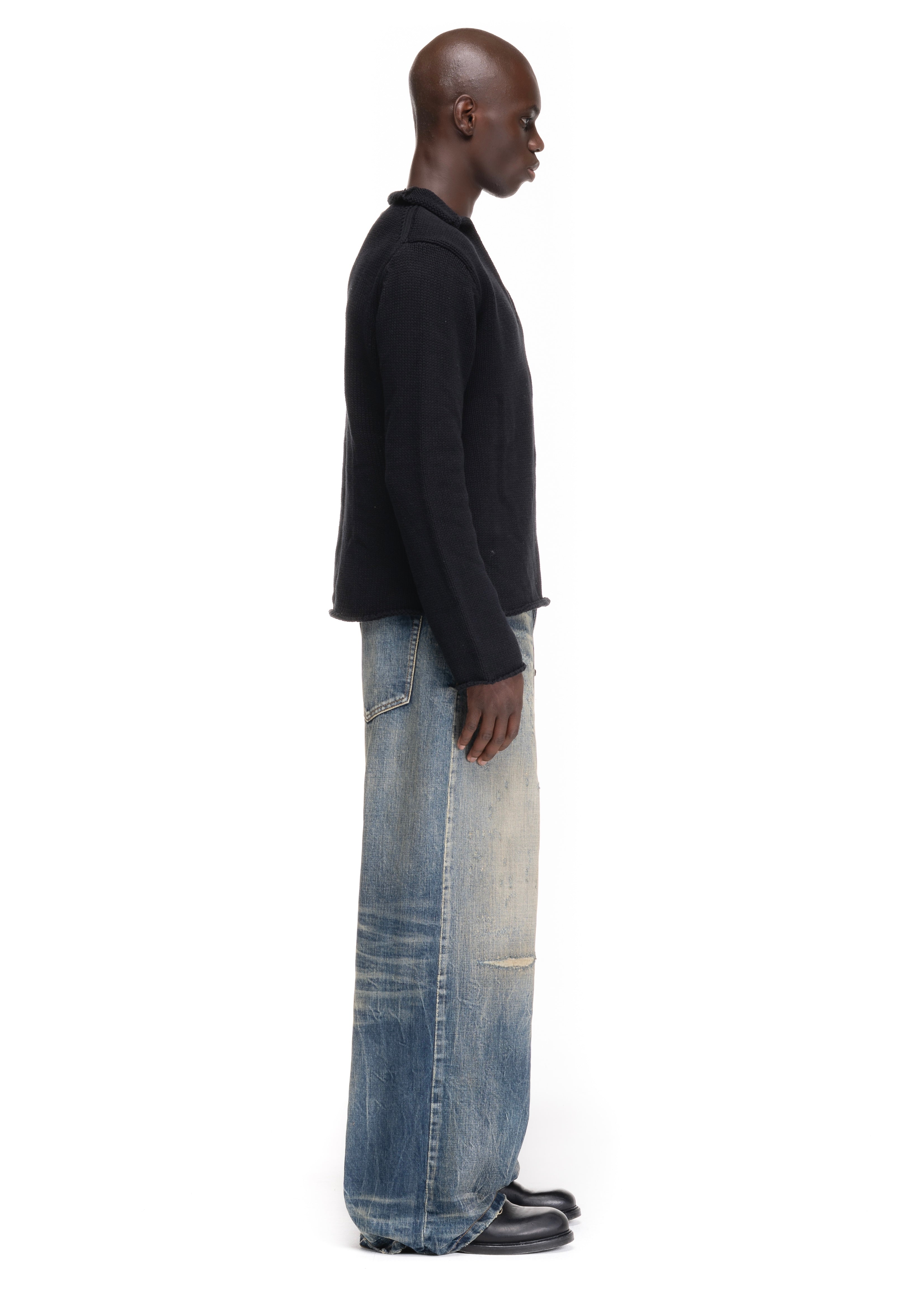 REPAIRED RUST SELVEDGE DENIM LOOSE FIT – NO/FAITH STUDIOS
