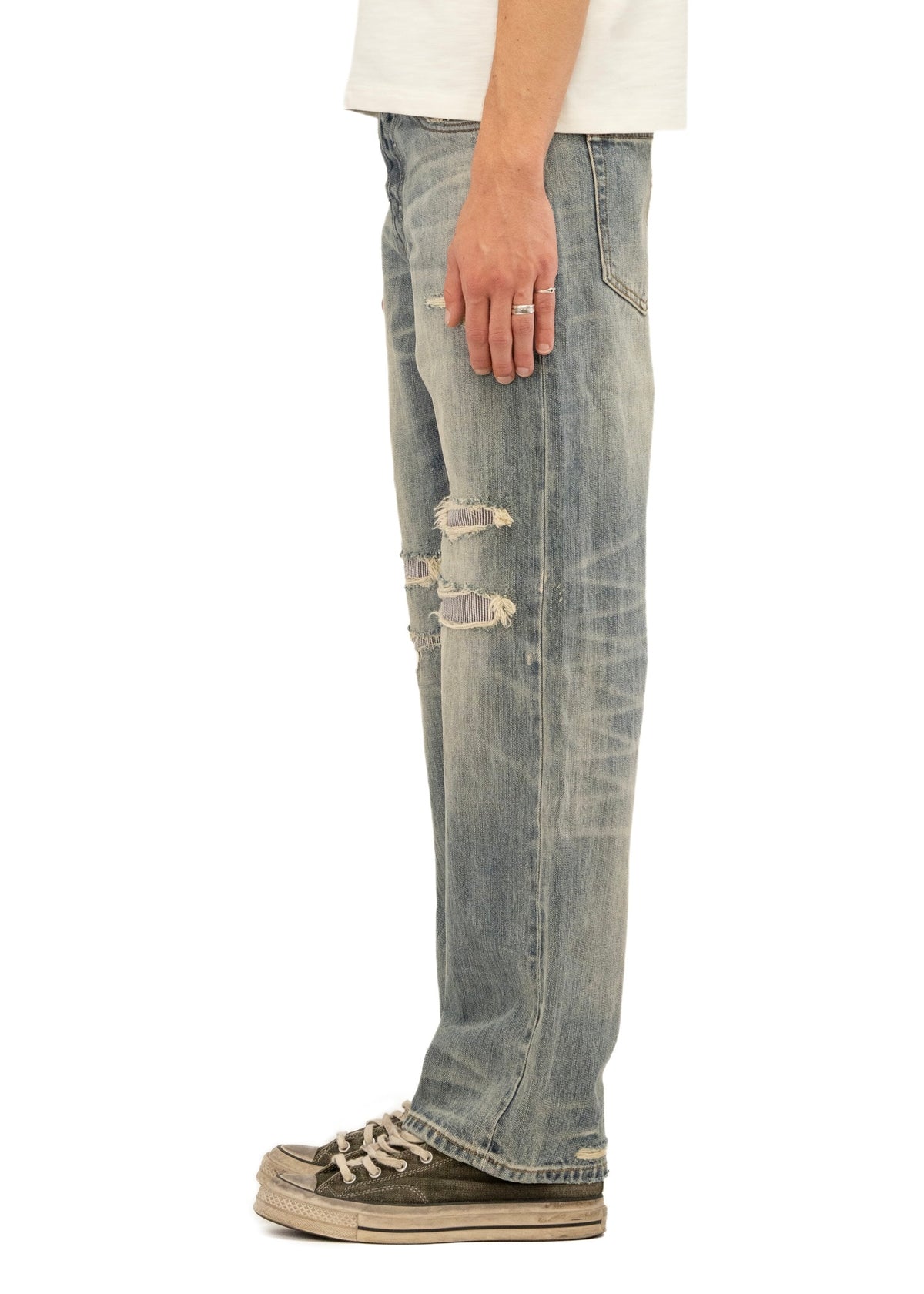 MENDED LIGHT WASHED REGULAR DENIM