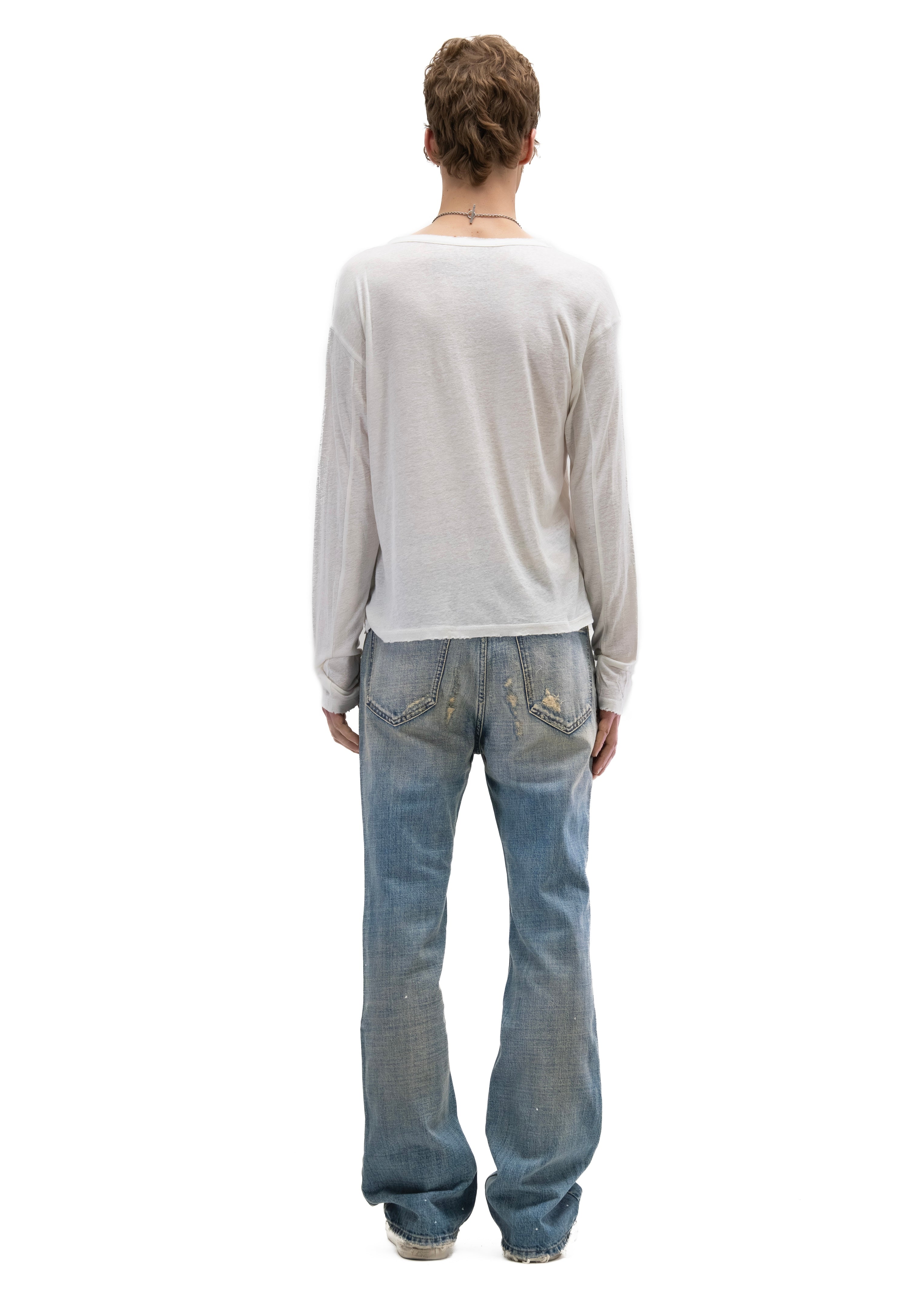 HERITAGE BUTTON-UP LONGSLEEVE WHITE – NO/FAITH STUDIOS