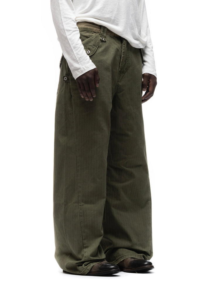 HERRINGBONE CUT KHAKI