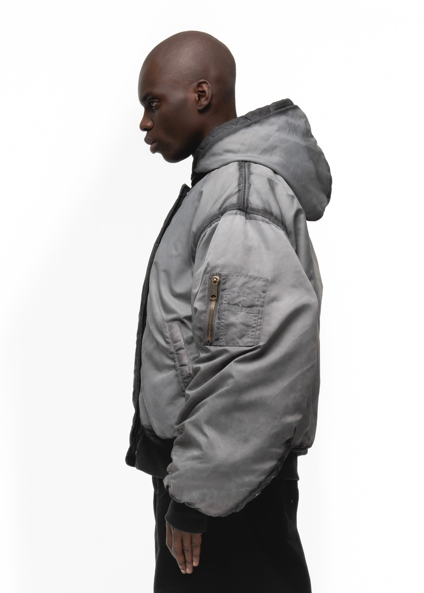 REVERSIBLE ONYX BOMBER JACKET GREY