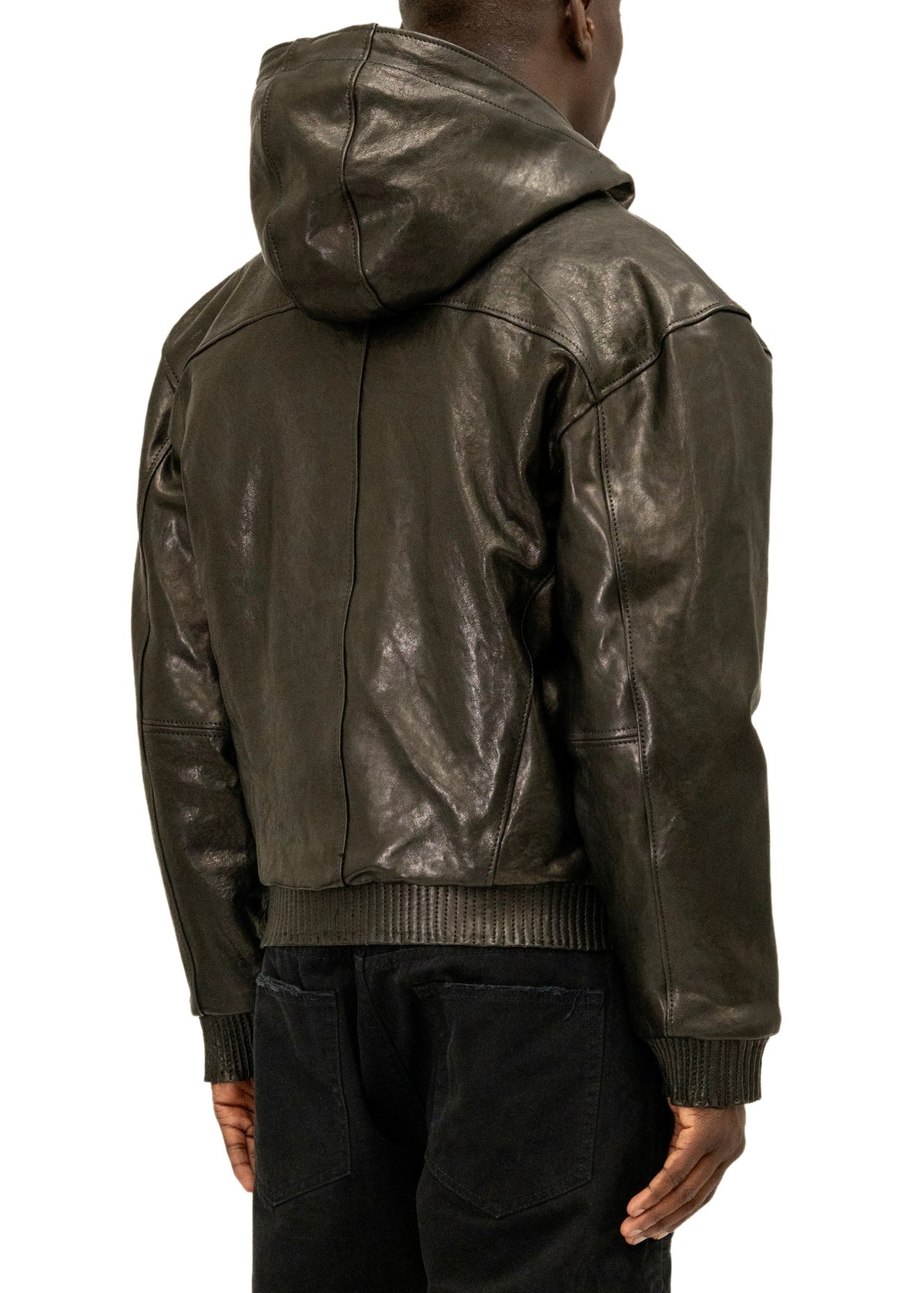 SCAR HOOD LEATHER JACKET
