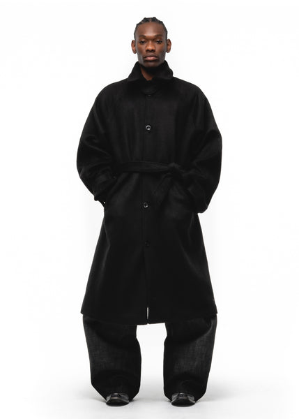CLASSIC WOOL COAT BLACK – NO/FAITH STUDIOS