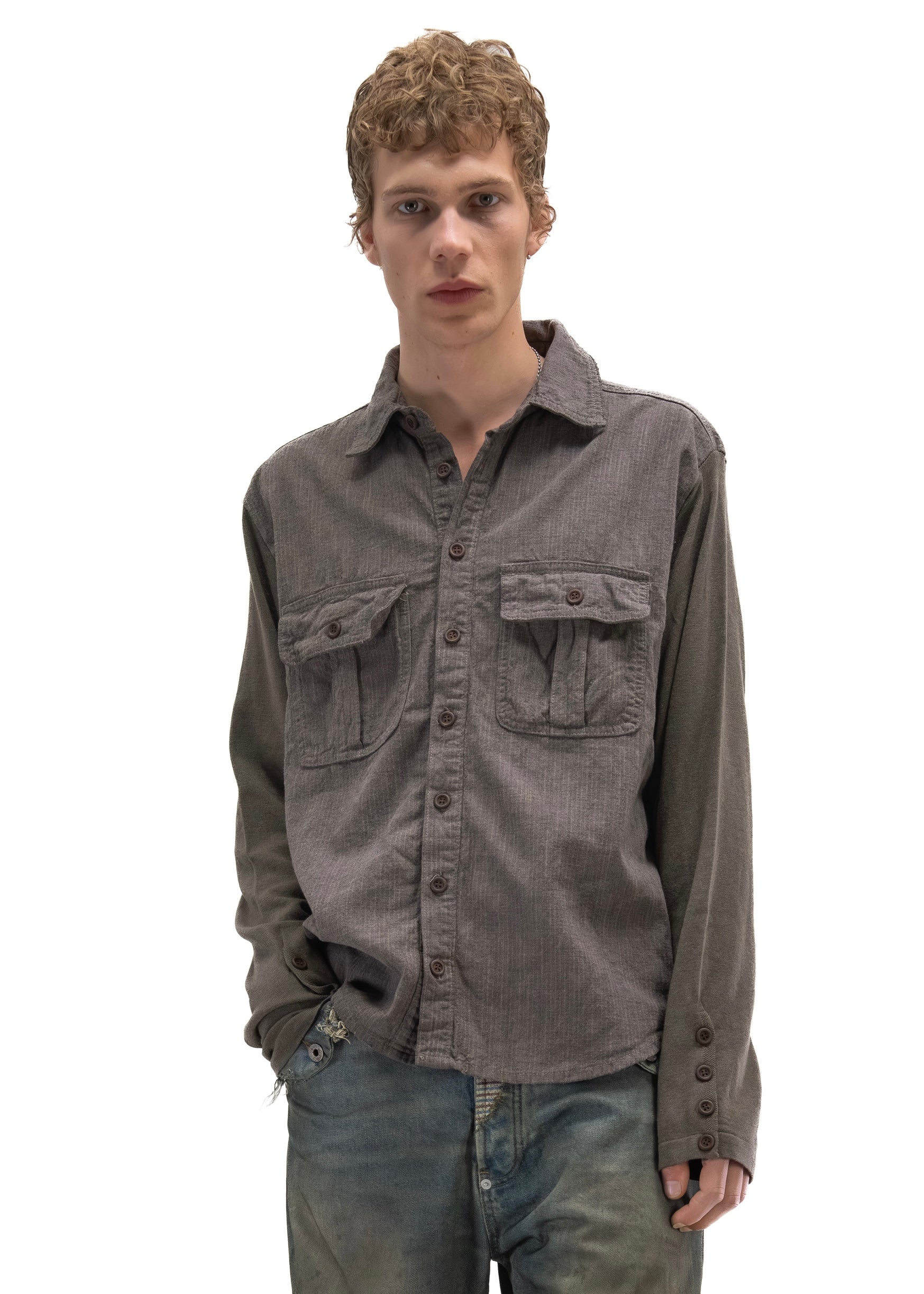 TREVOR BUTTON LONGSLEEVE SHIRT – NO/FAITH STUDIOS