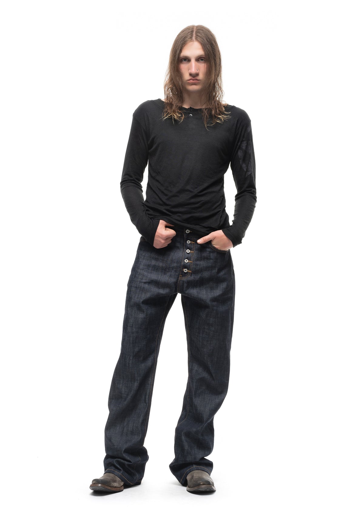 RAW DENIM JAPANESE BOOTCUT FIT BLUE – NO/FAITH STUDIOS