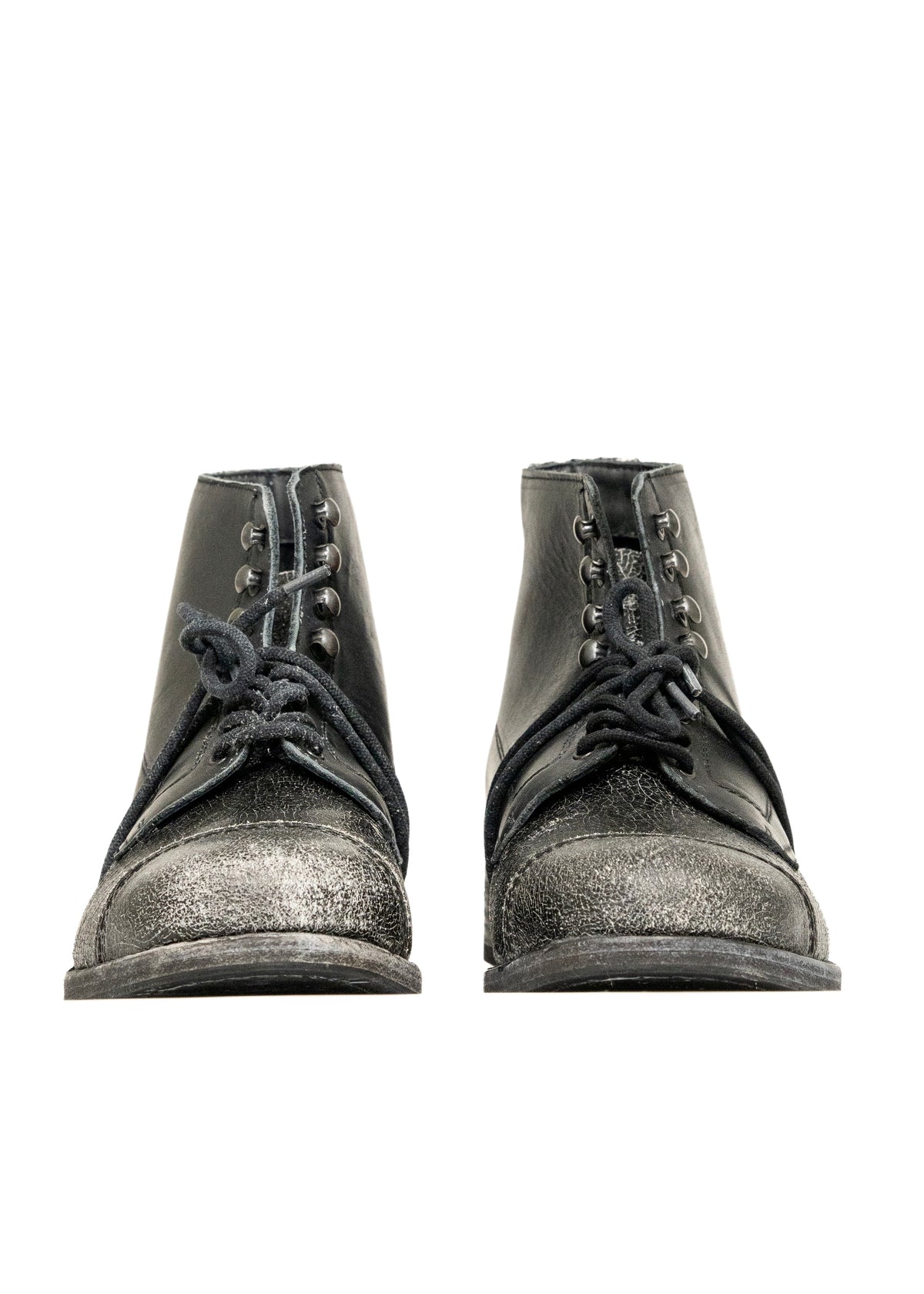 UTILITY BOOTS CRACKED BLACK