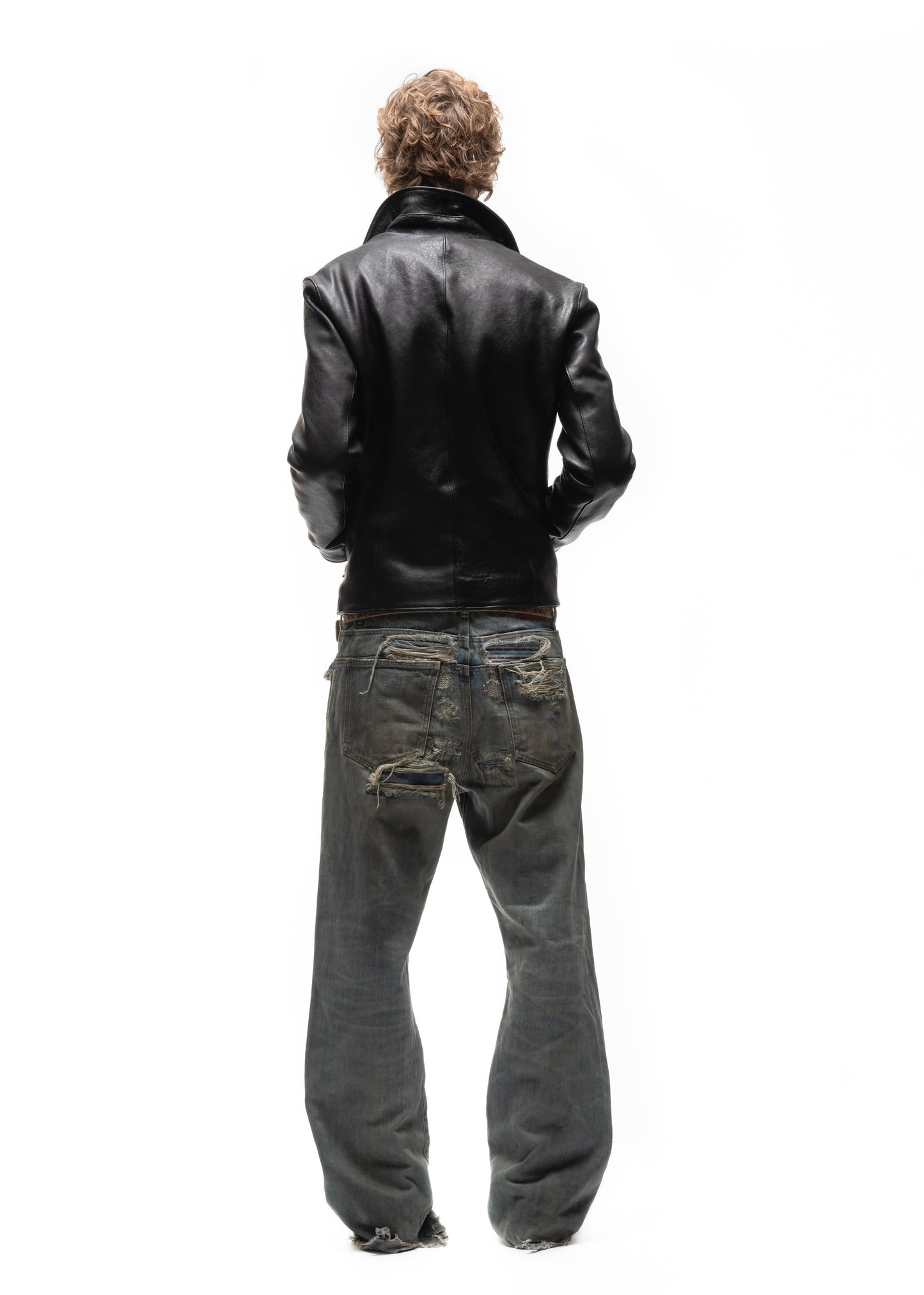 BIKER ONE CUT LEATHER JACKET