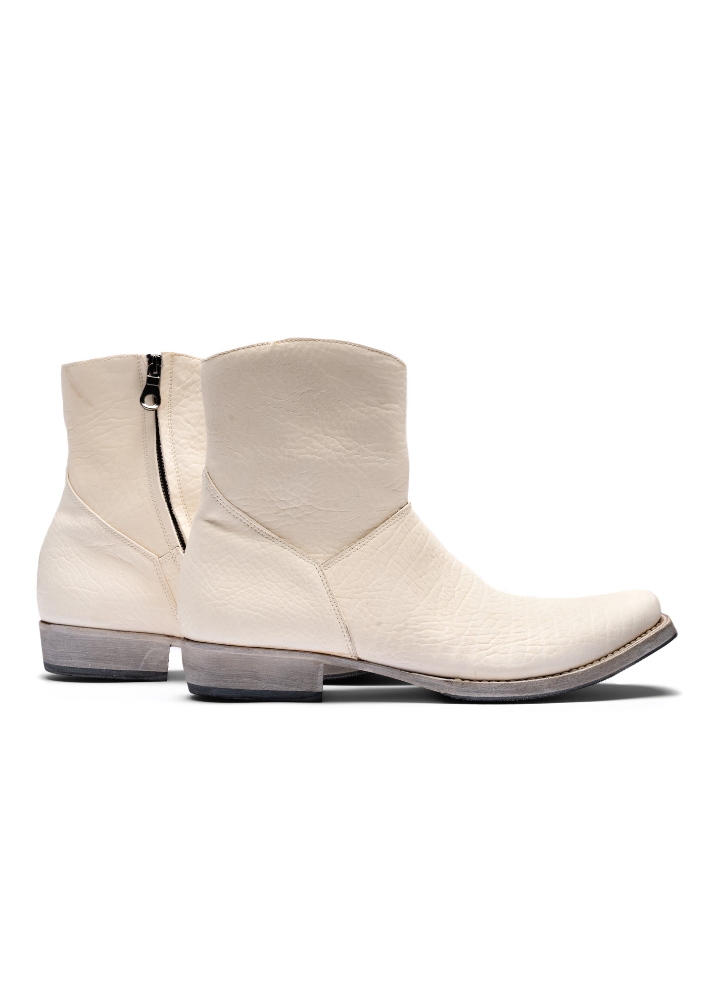 WHITE CONCRETE TEXAN BOOTS