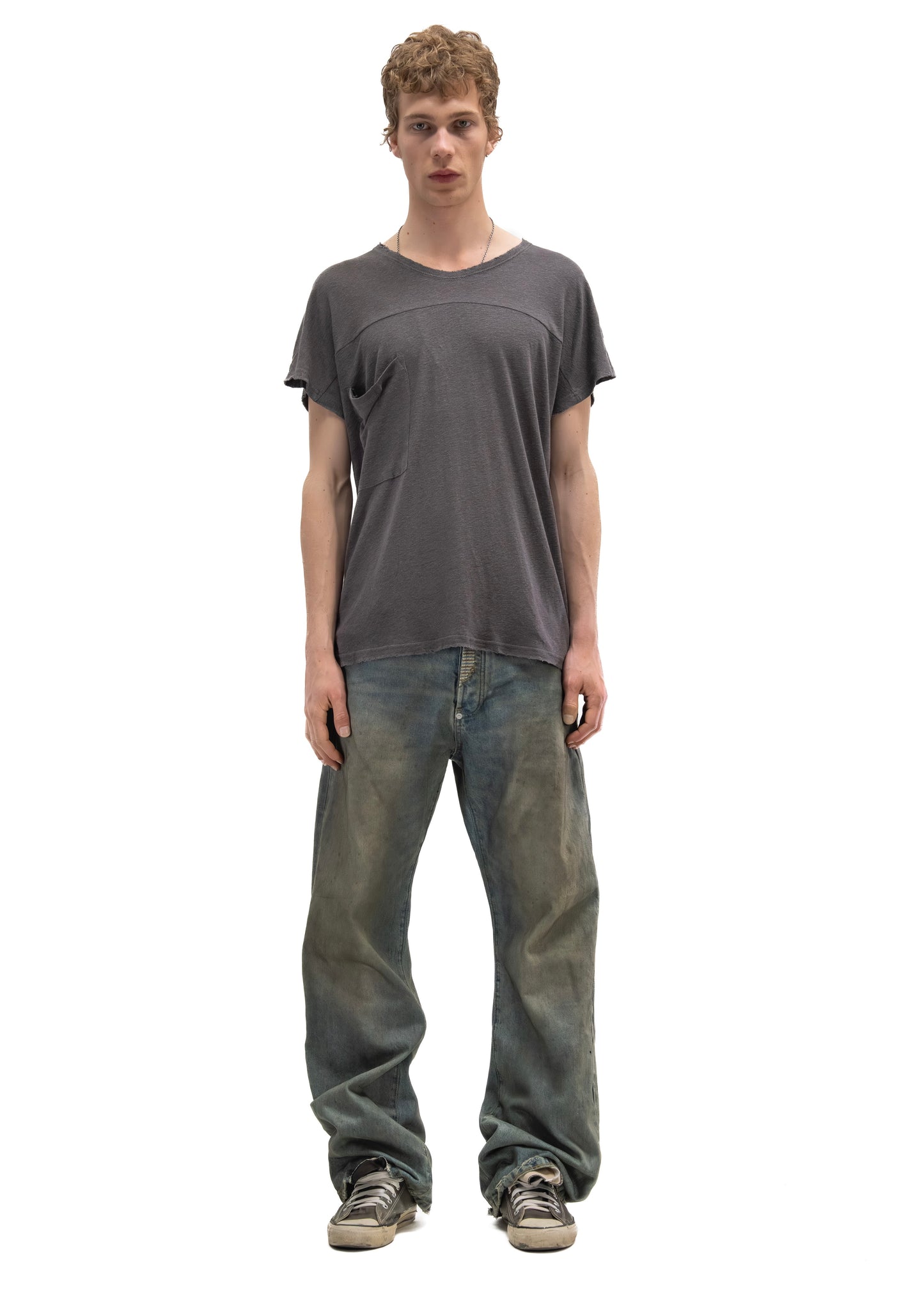 SHADOW SLEEVE T-SHIRT GREY