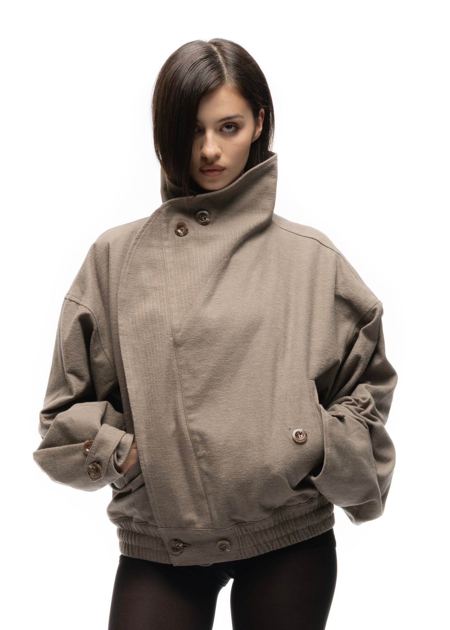 MOLESKIN JACKET BEIGE FEMALE