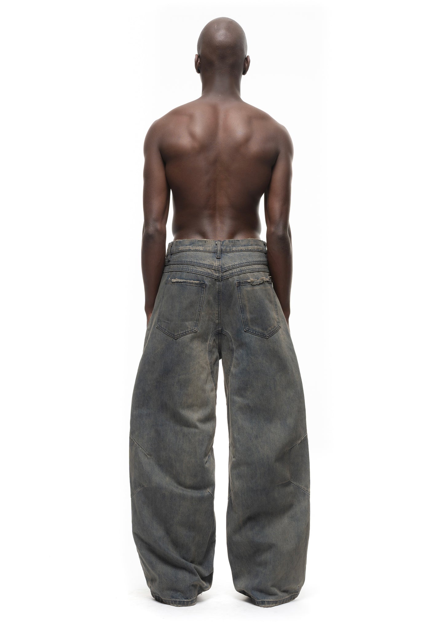 LOOSE EVERYDAY CONCRETE BLUE DENIM