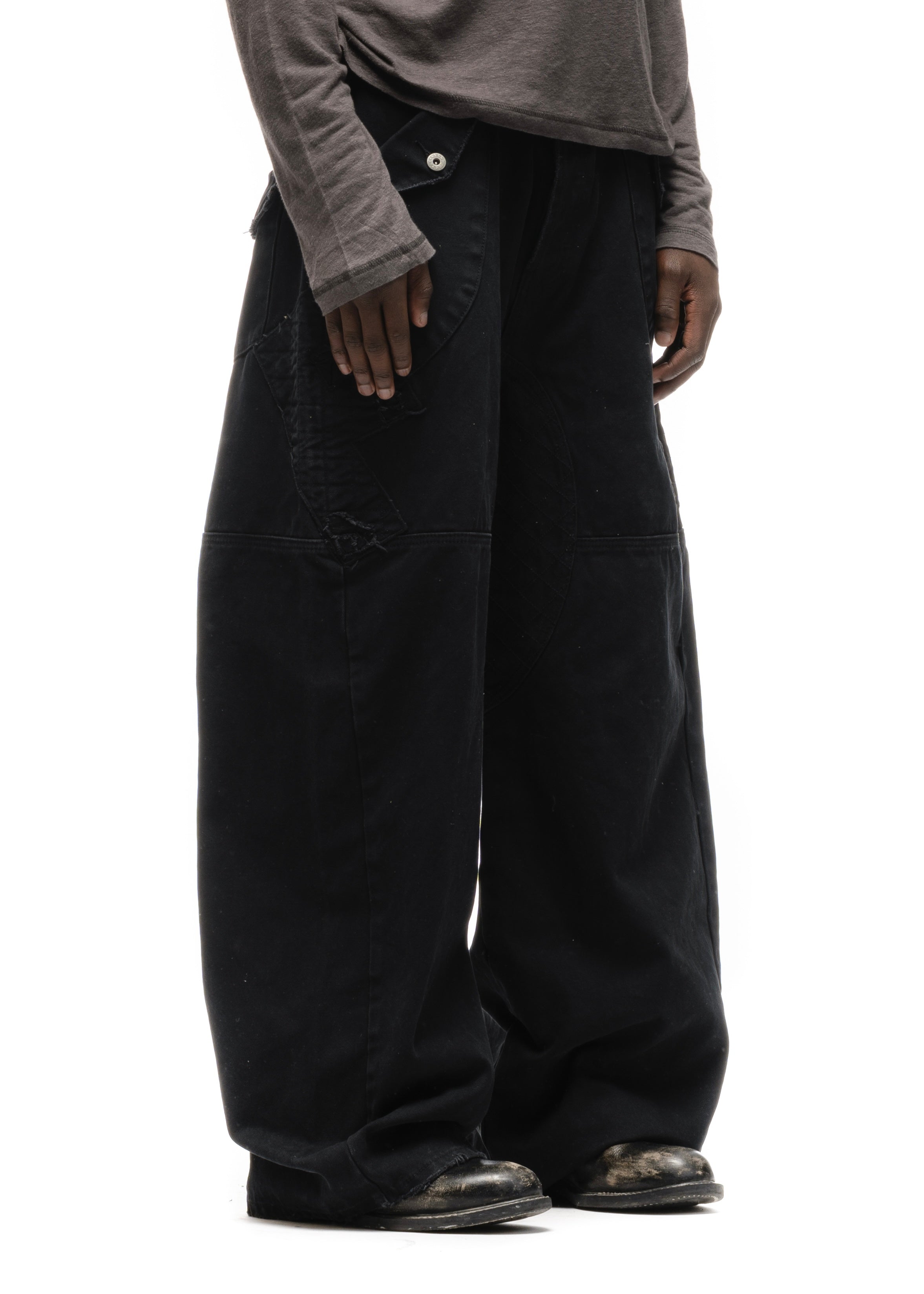 F8 REWORKED PANTS BLACK – NO/FAITH STUDIOS F8 REWORKED PANTS BLACK – NO/FAITH STUDIOS