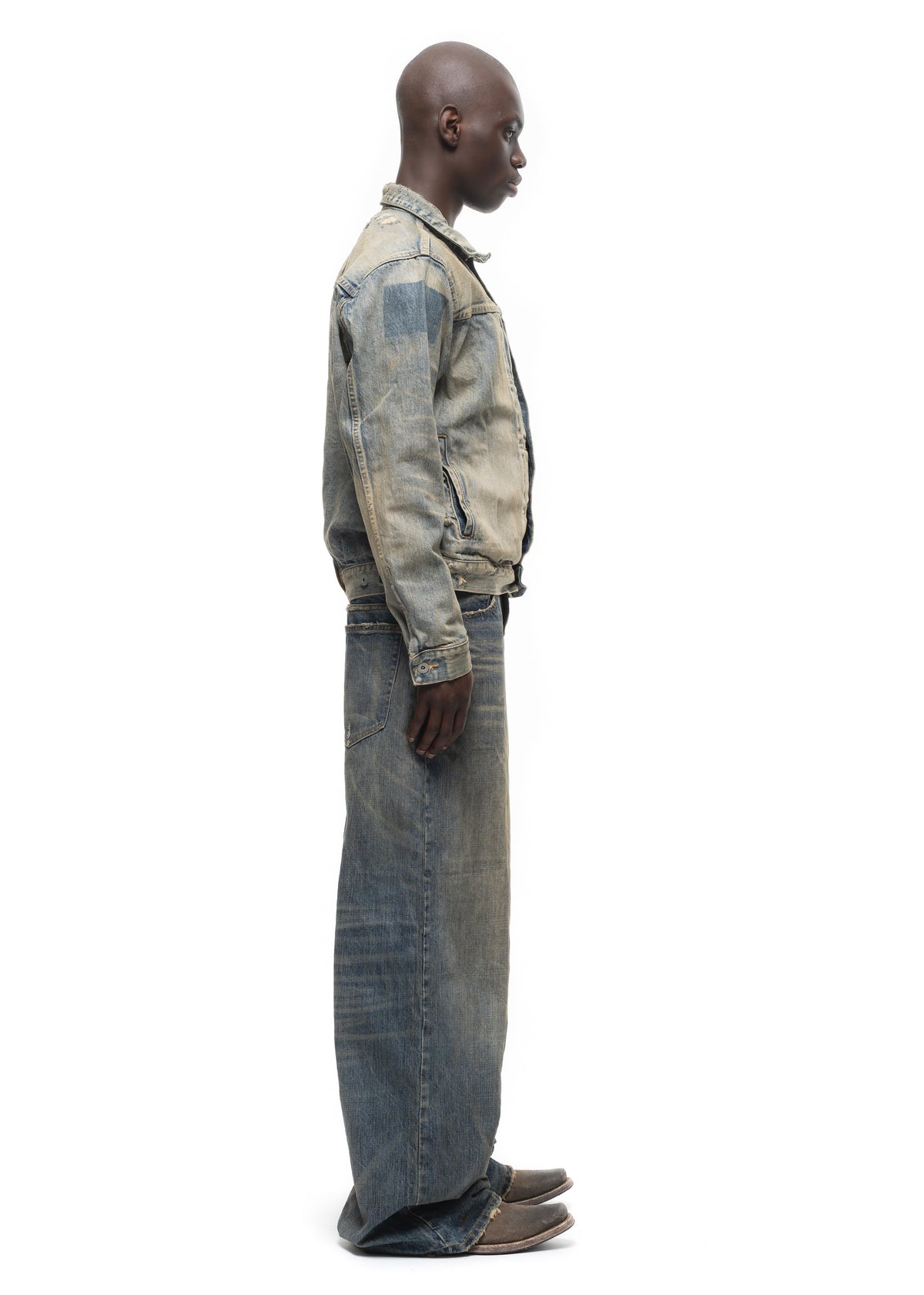 JAPANESE ASH SELVEDGE BUTTON JACKET