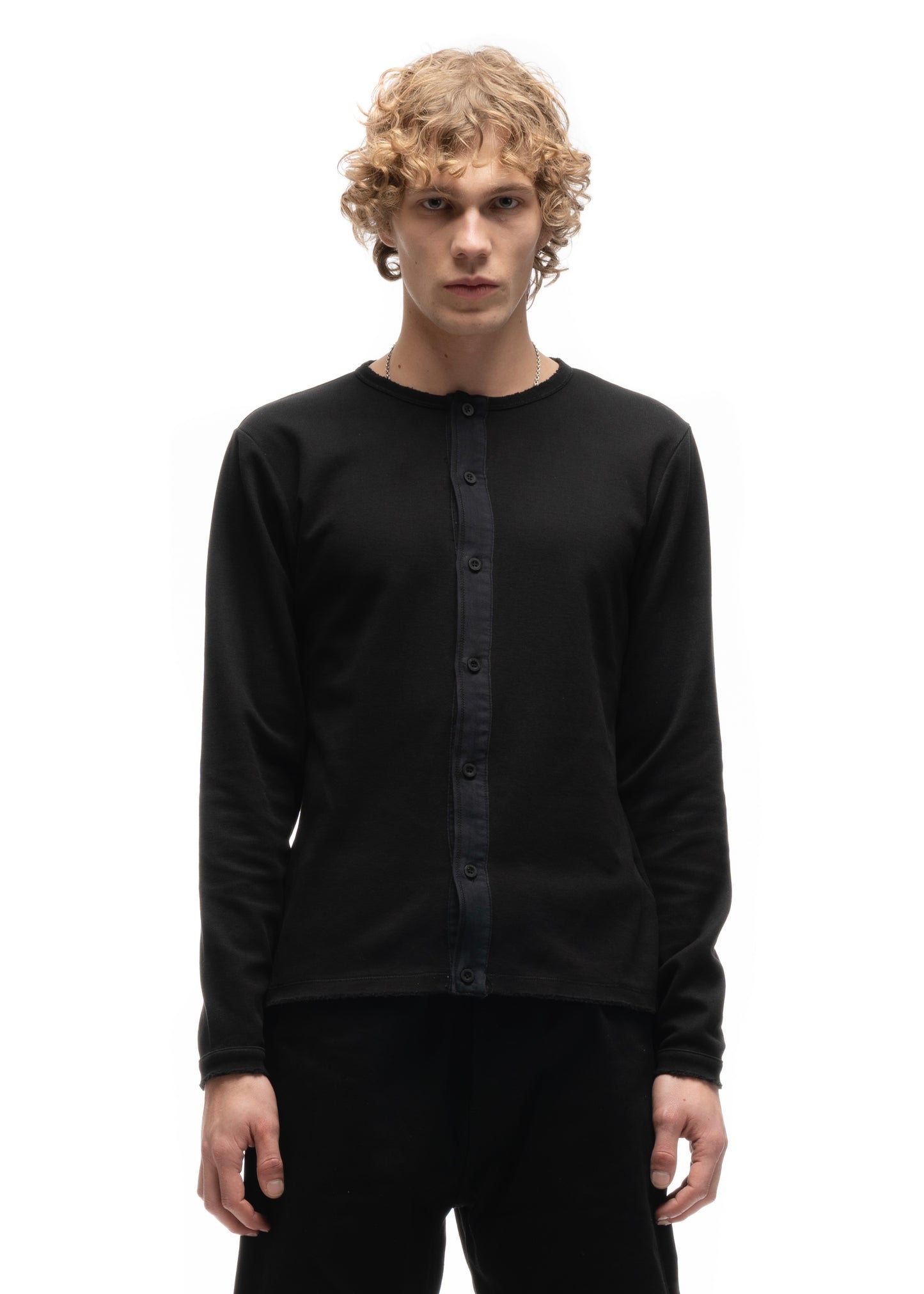 JAPANESE BUTTON-UP CARDIGAN BLACK