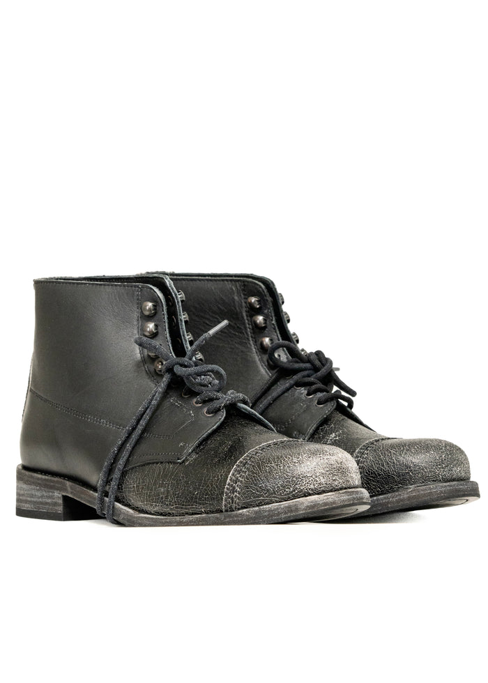 UTILITY BOOTS CRACKED BLACK