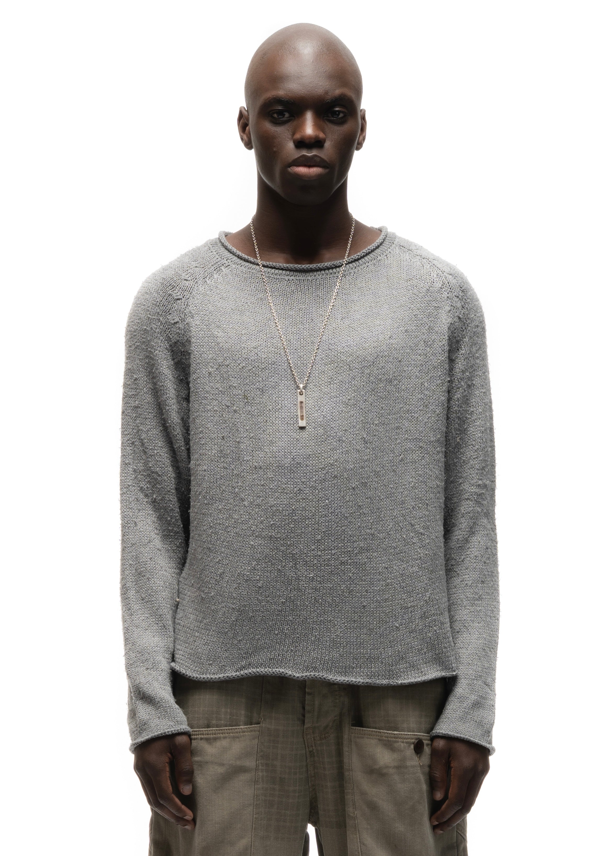 【NO/FAITH STUDIOS】BUTTON KNIT SWEATER 2 BUTTON KNIT SWEATER BROWN – NO/FAITH STUDIOS
