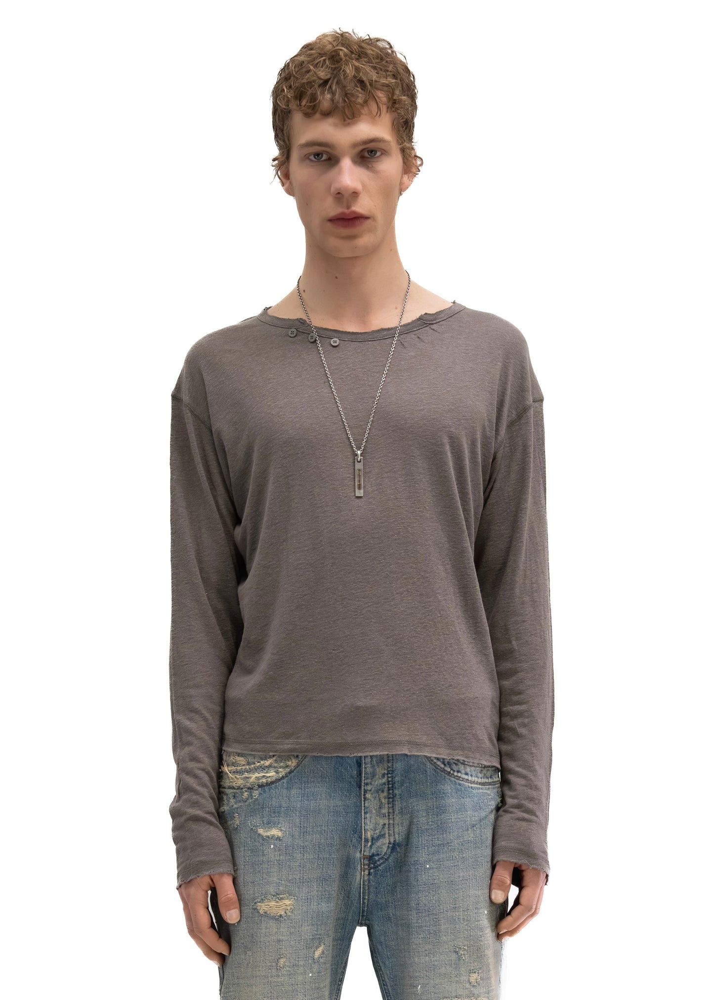 HERITAGE BUTTON-UP LONGSLEEVE TAUPE