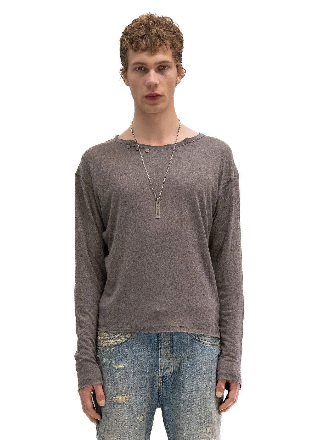 HERITAGE BUTTON-UP LONGSLEEVE TAUPE