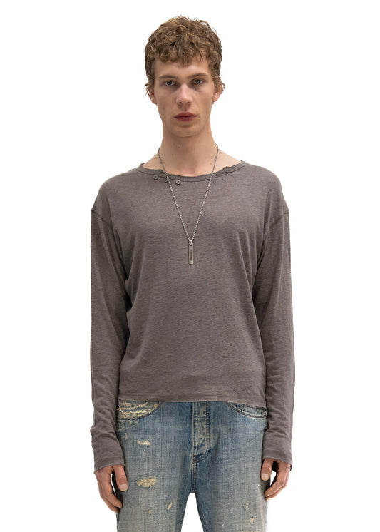 HERITAGE BUTTON-UP LONGSLEEVE TAUPE