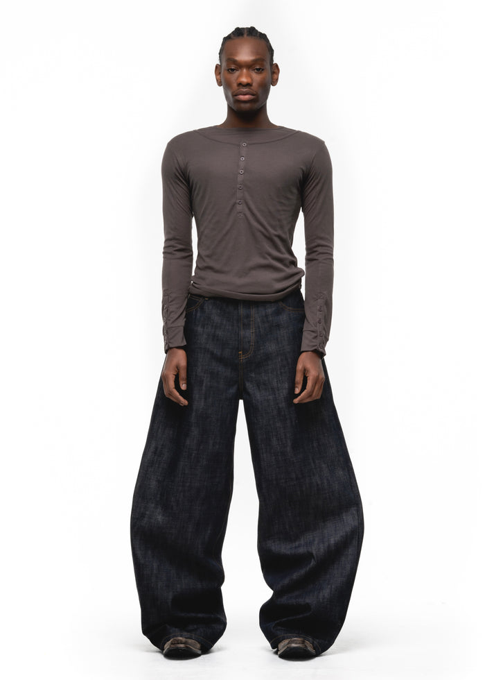 RAW DENIM JAPANESE ULTRA LOOSE FIT BLUE
