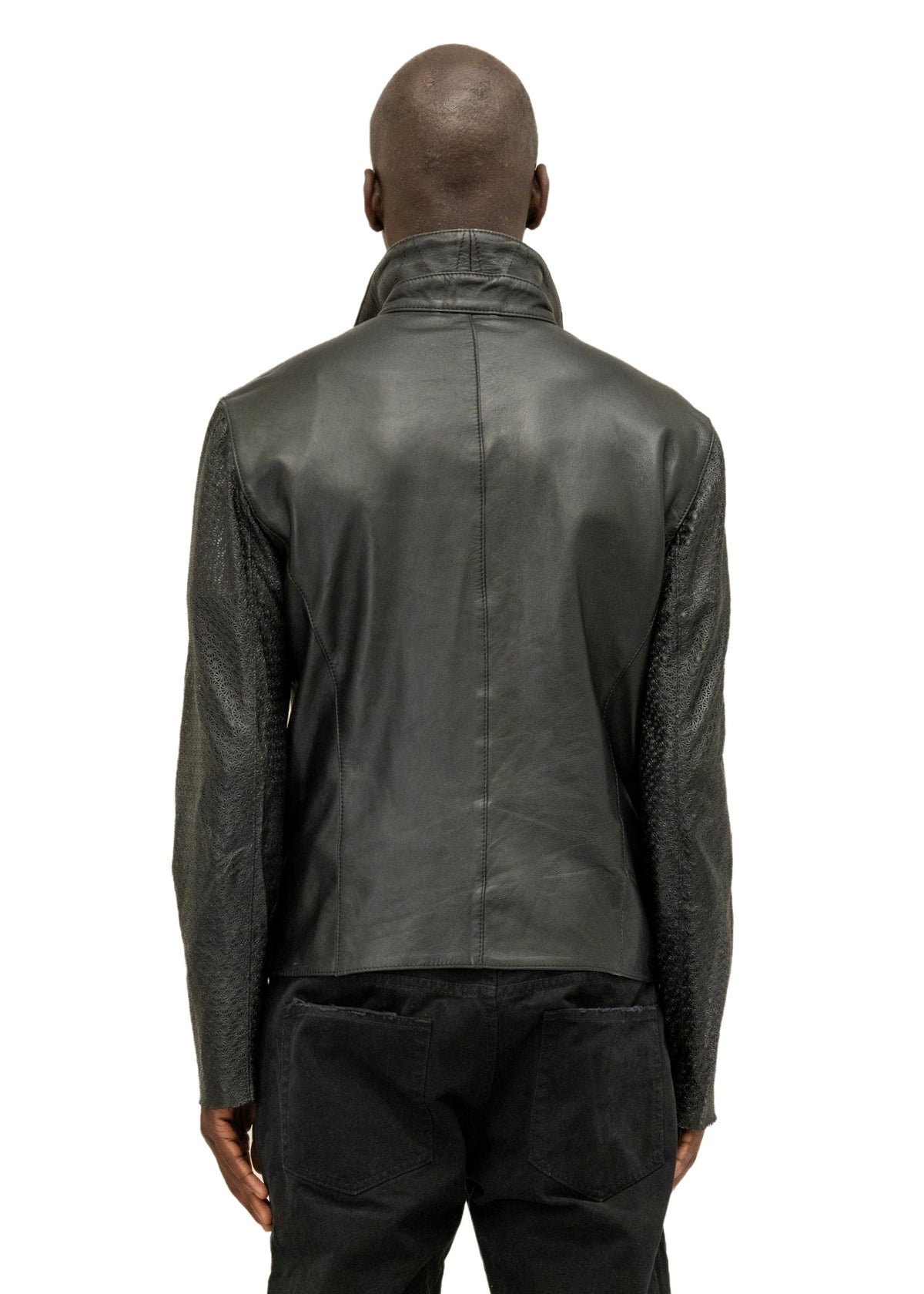 BIKER ONE CUT PERFORATED LEATHER SLEEVES