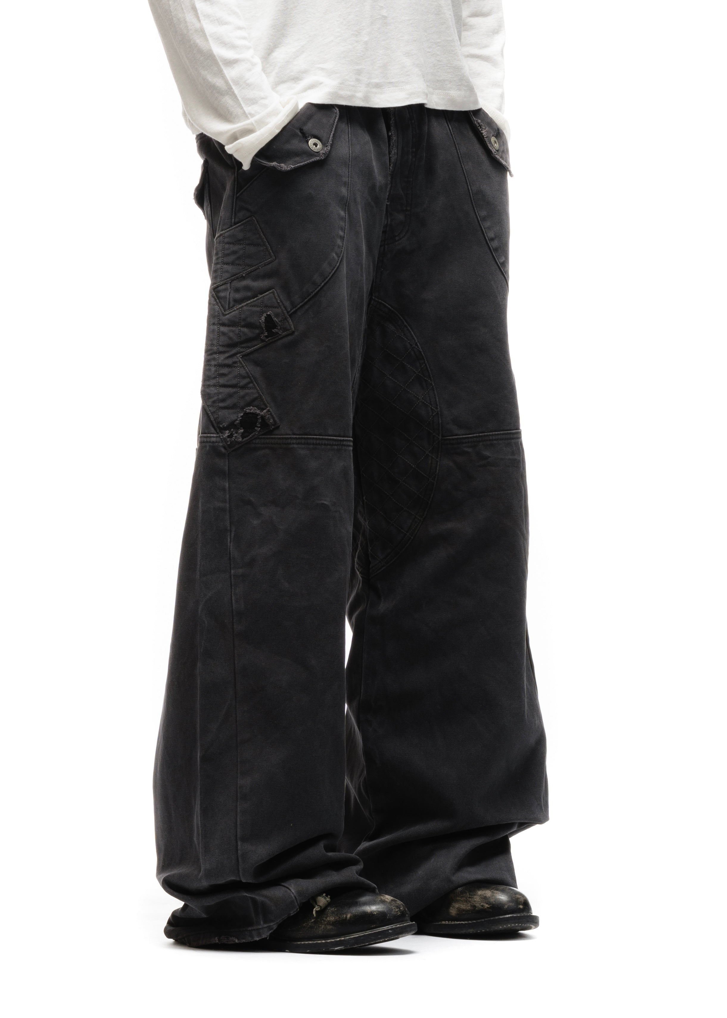 F8 REWORKED PANTS GREY – NO/FAITH STUDIOS
