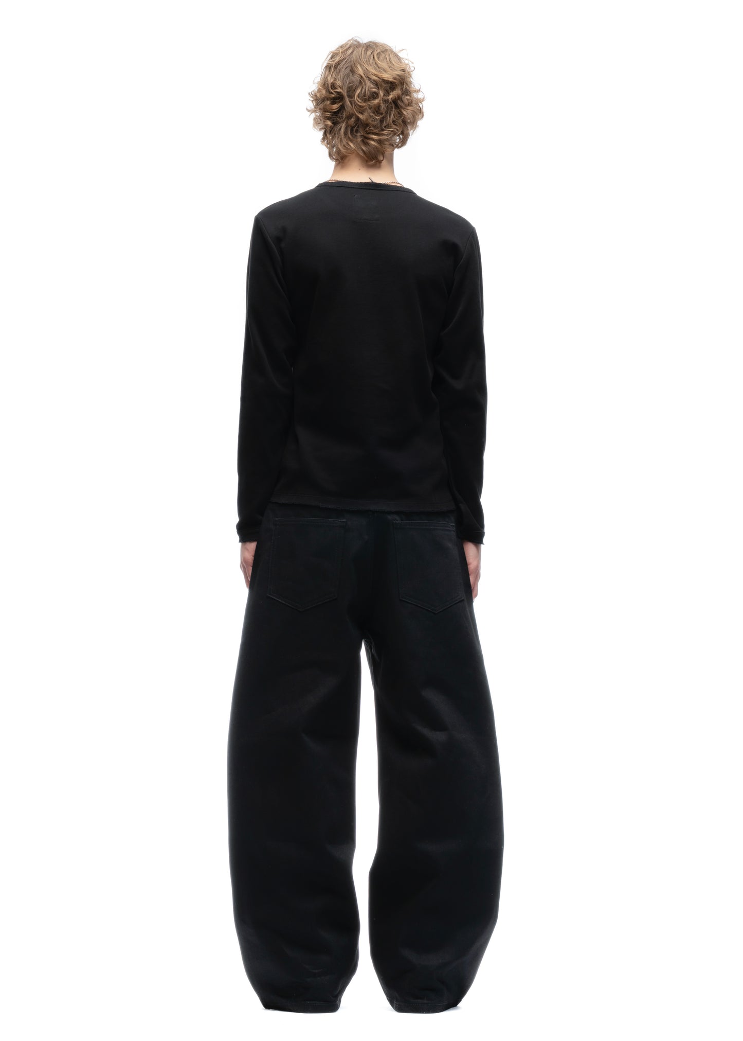 JAPANESE SELVEDGE LOOSE DENIM BLACK