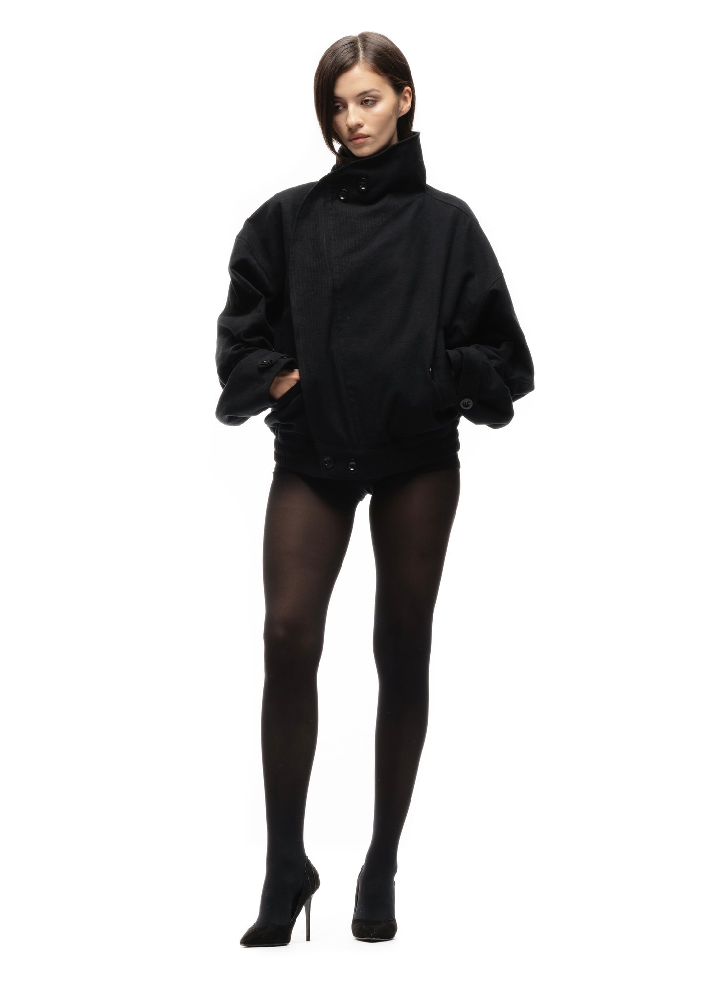 MOLESKIN JACKET BLACK FEMALE