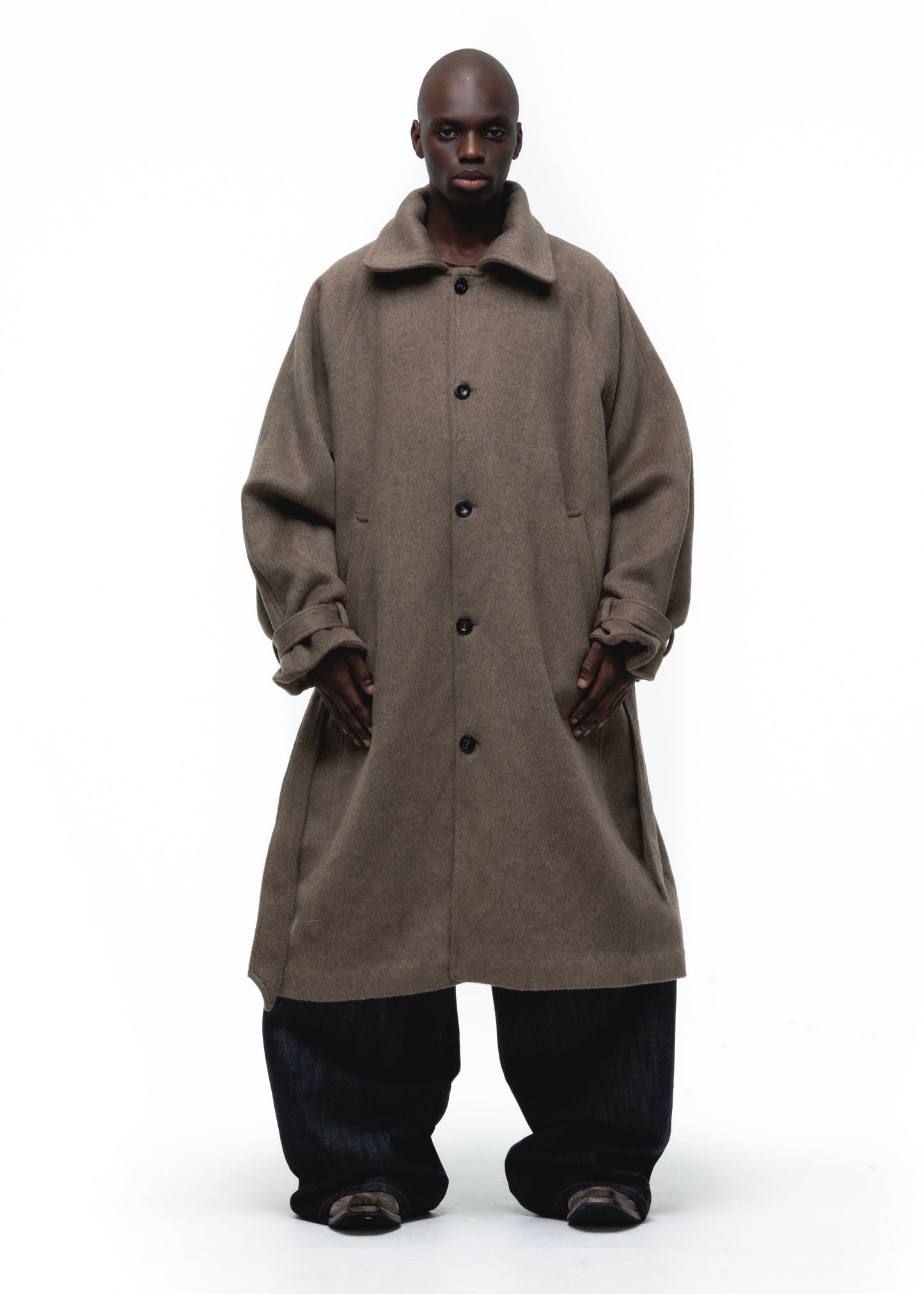 CLASSIC WOOL COAT EARTH GREEN