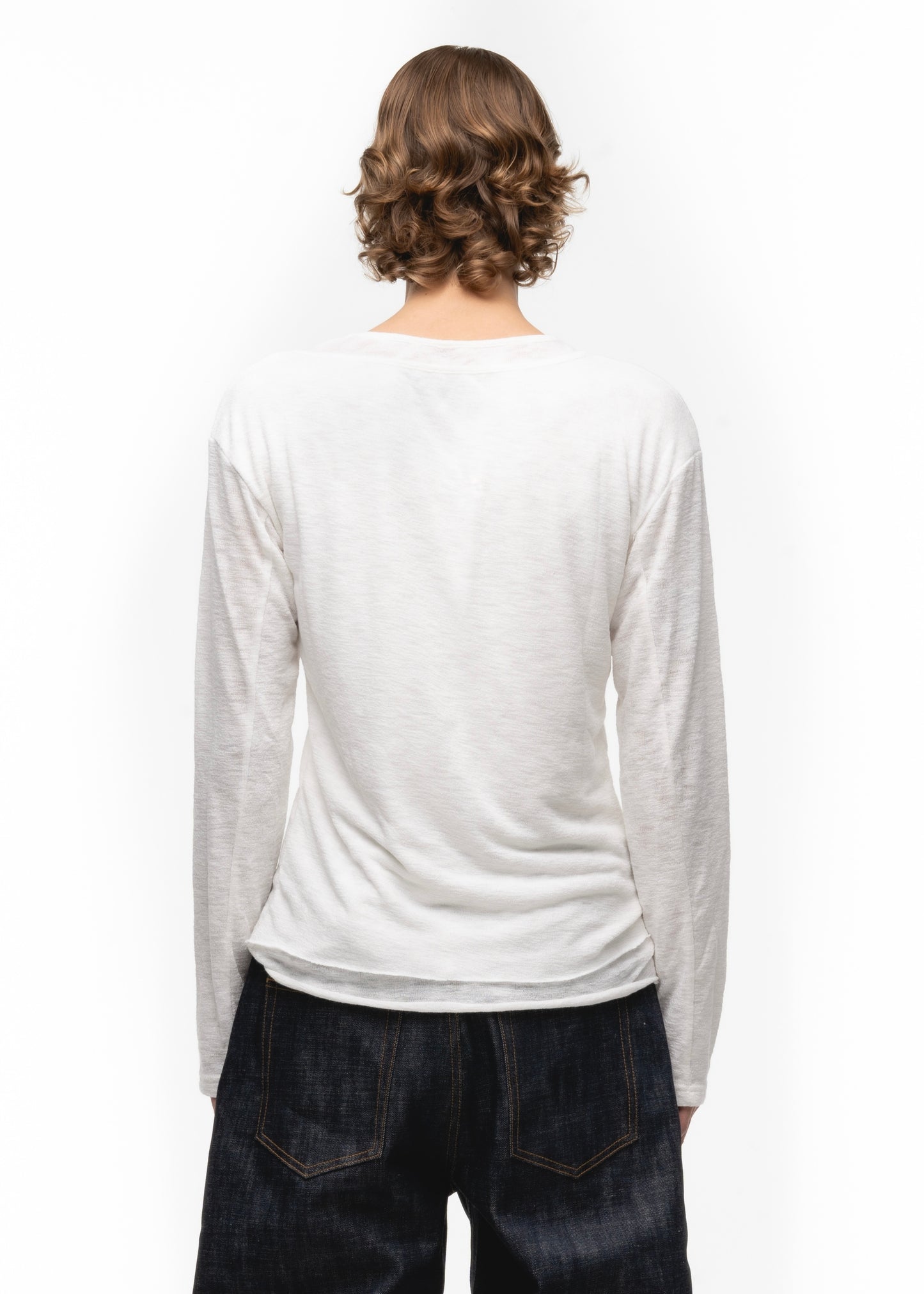 JAPANESE DOUBLE-LAYERED LONGSLEEVE WHITE