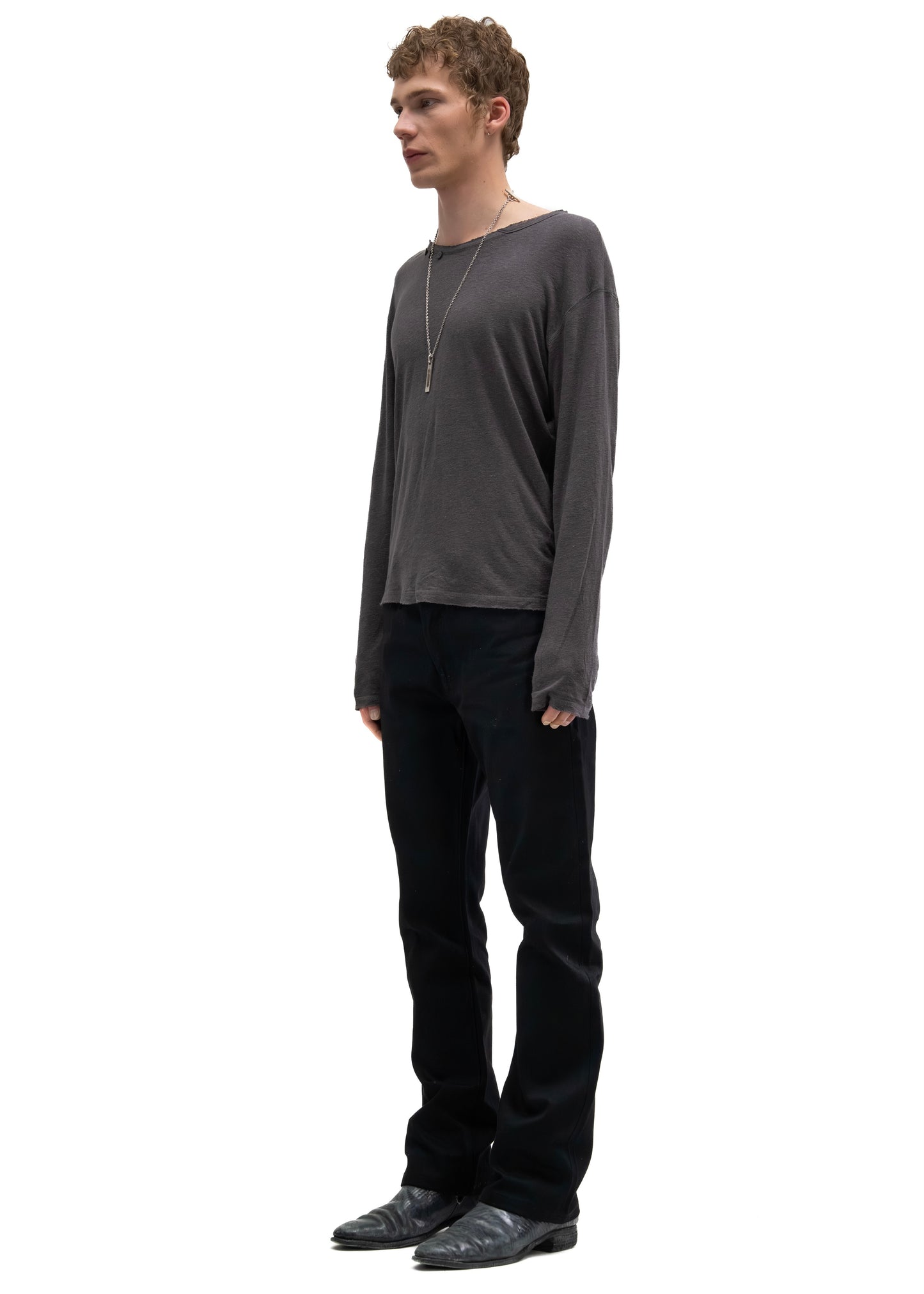 JAPANESE FITTED SELVEDGE BOOTCUT DENIM BLACK
