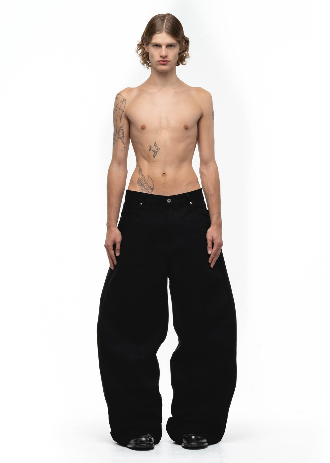 RAW DENIM JAPANESE ULTRA LOOSE FIT / BLK