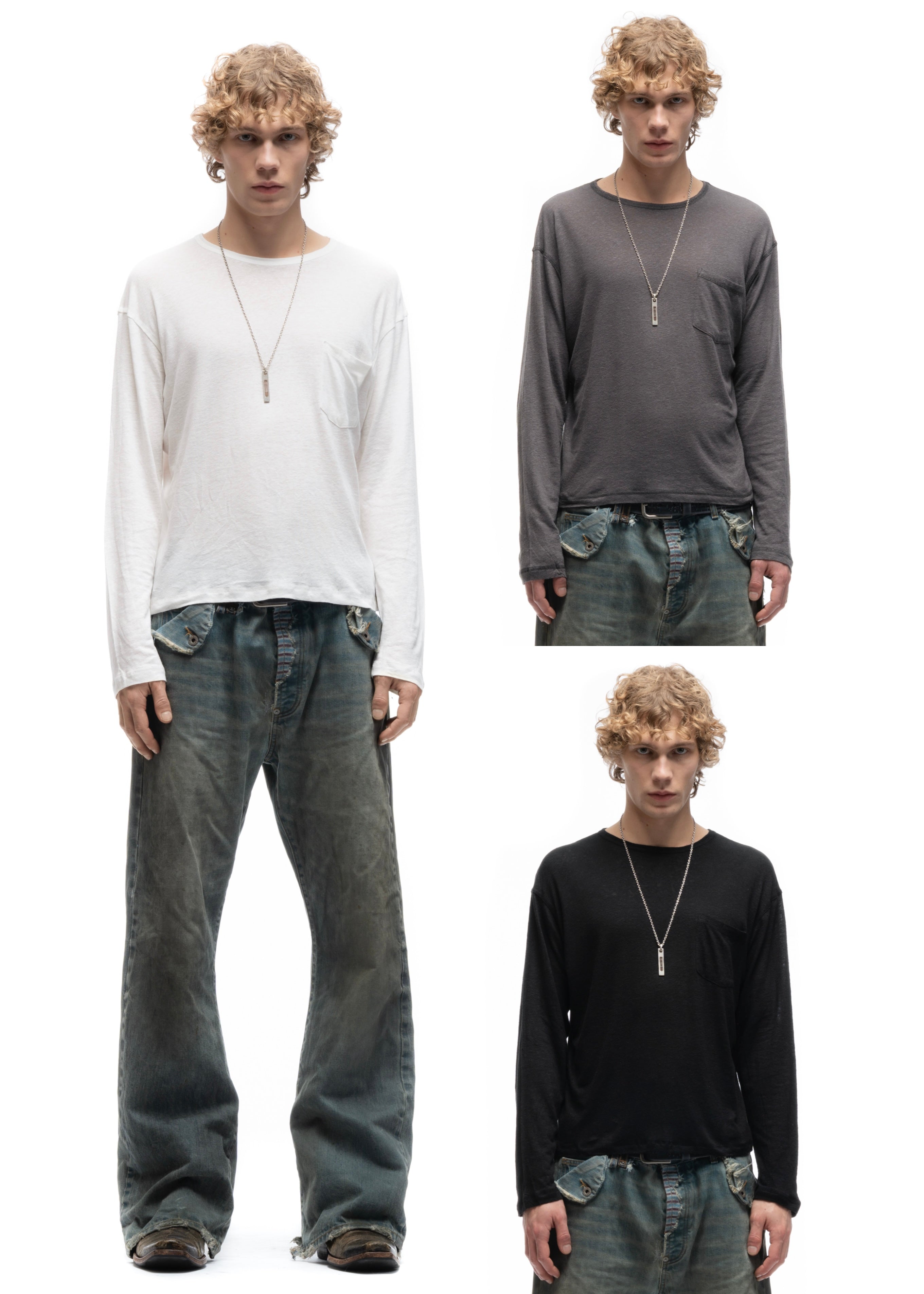 BASIC STRUCTURED LONGSLEEVE 3-PACK – NO/FAITH STUDIOS