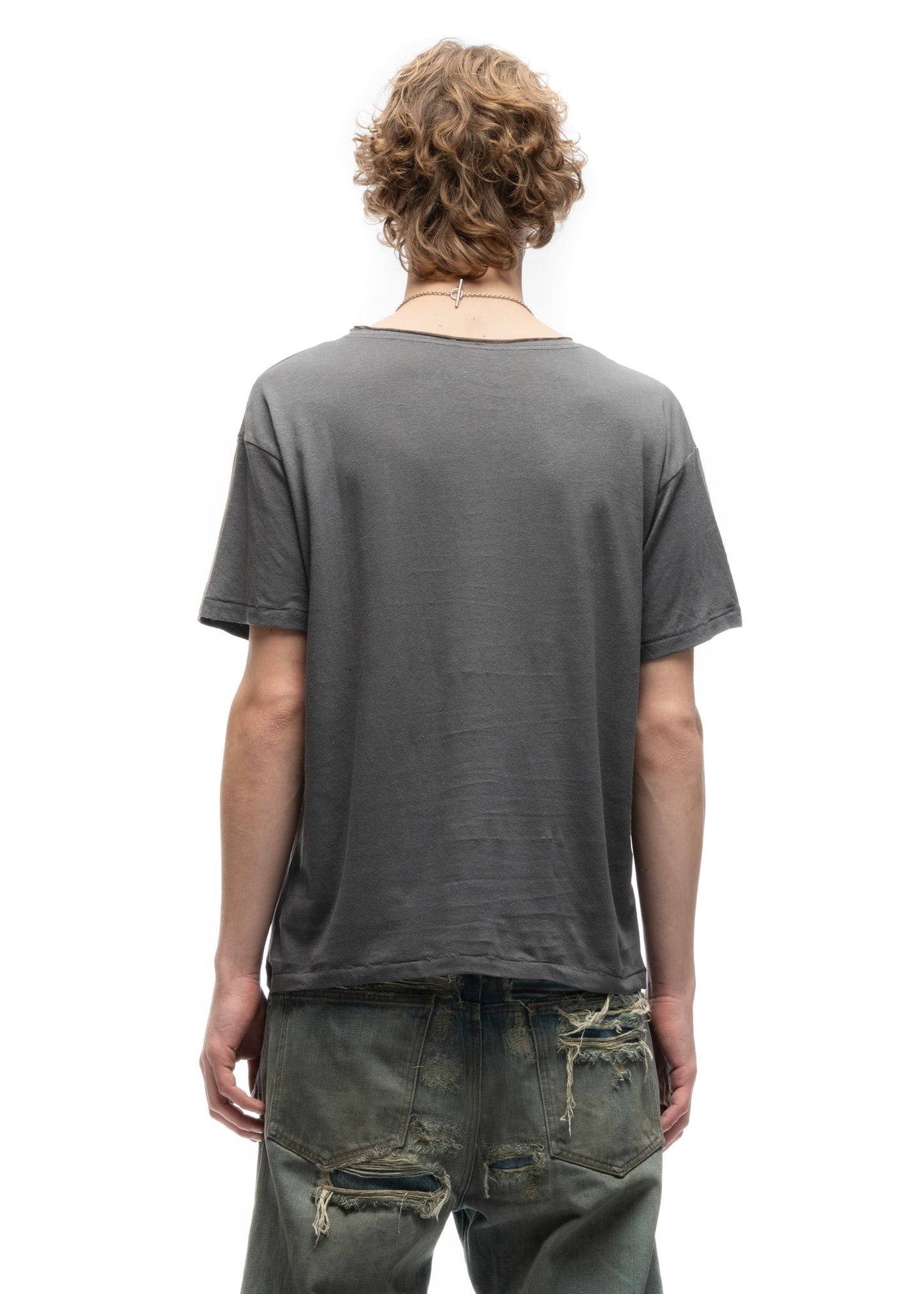 IVRY TEXTURED T-SHIRT GREY
