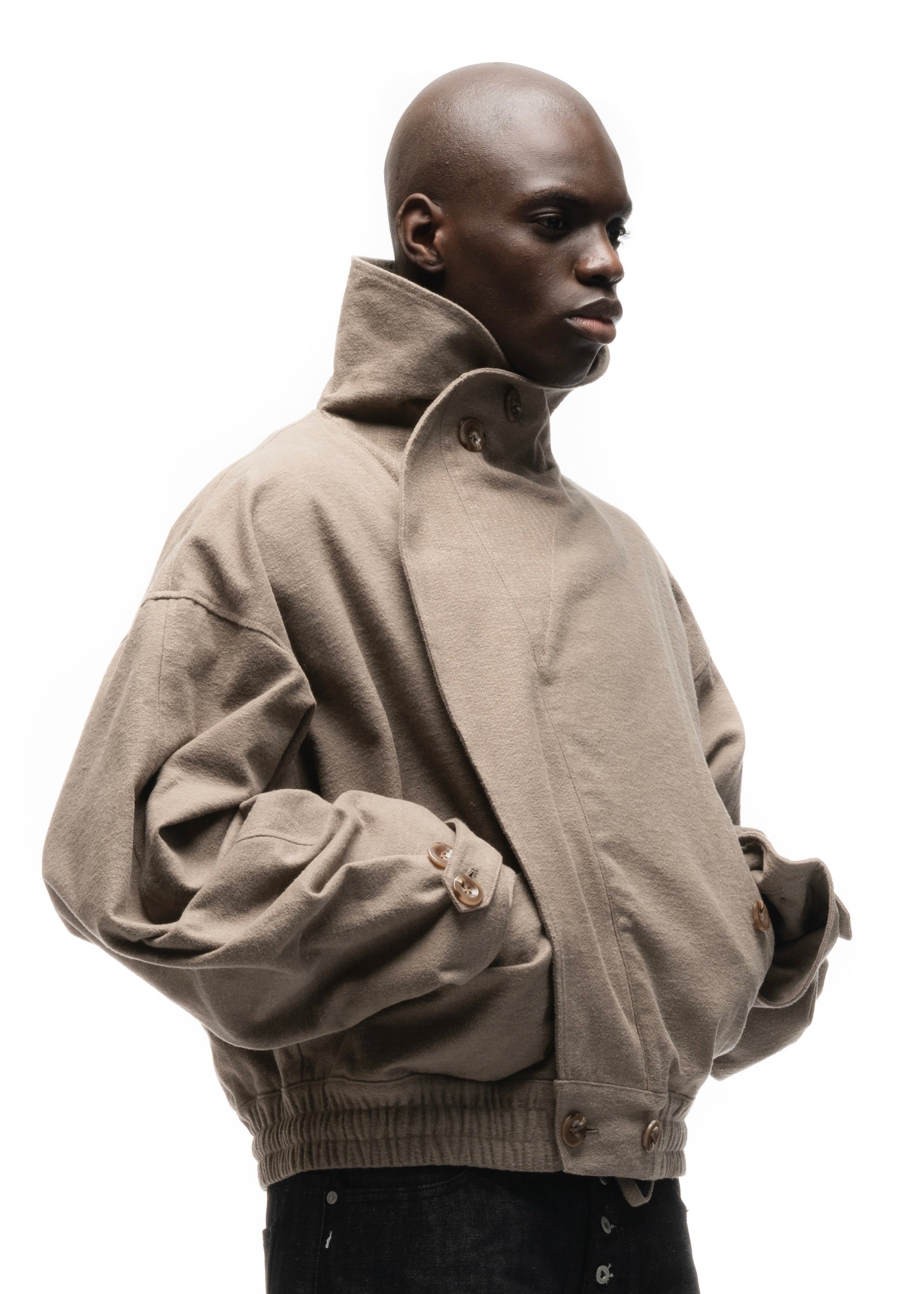 MOLESKIN JACKET BEIGE – NO/FAITH STUDIOS