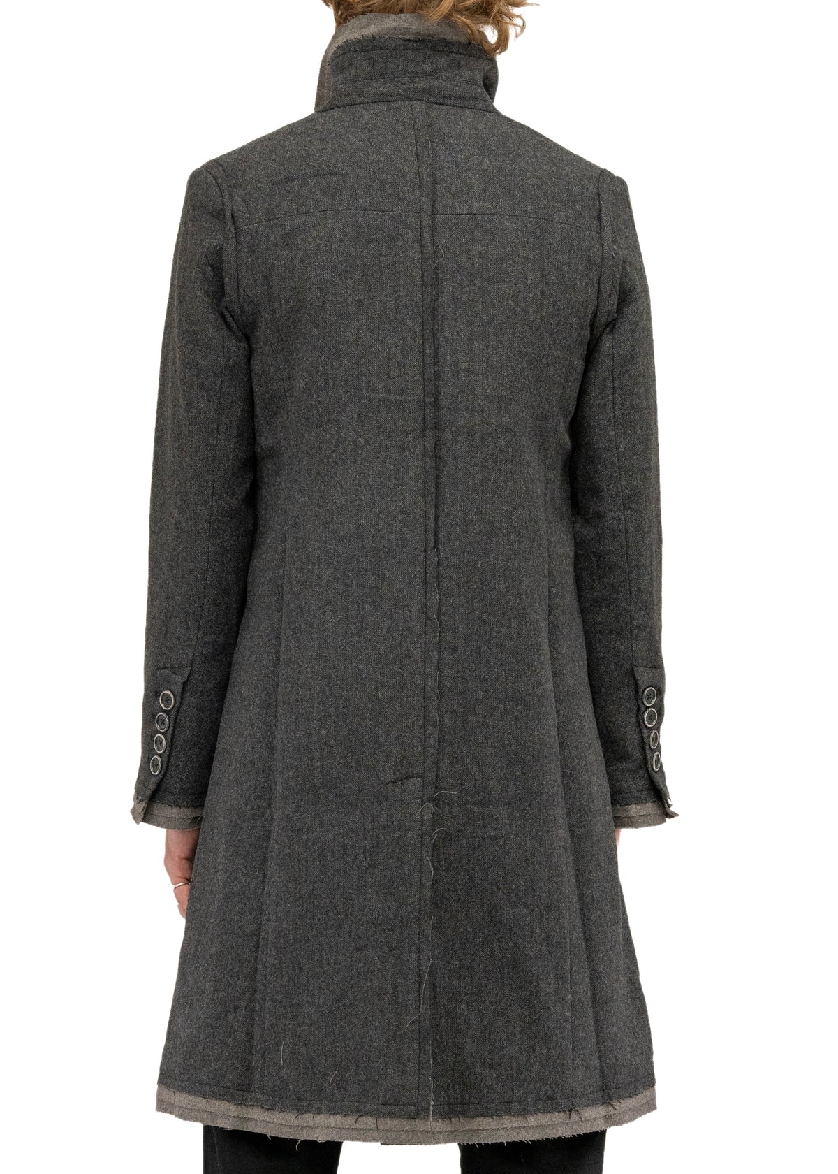 LAYERED WOOL COAT