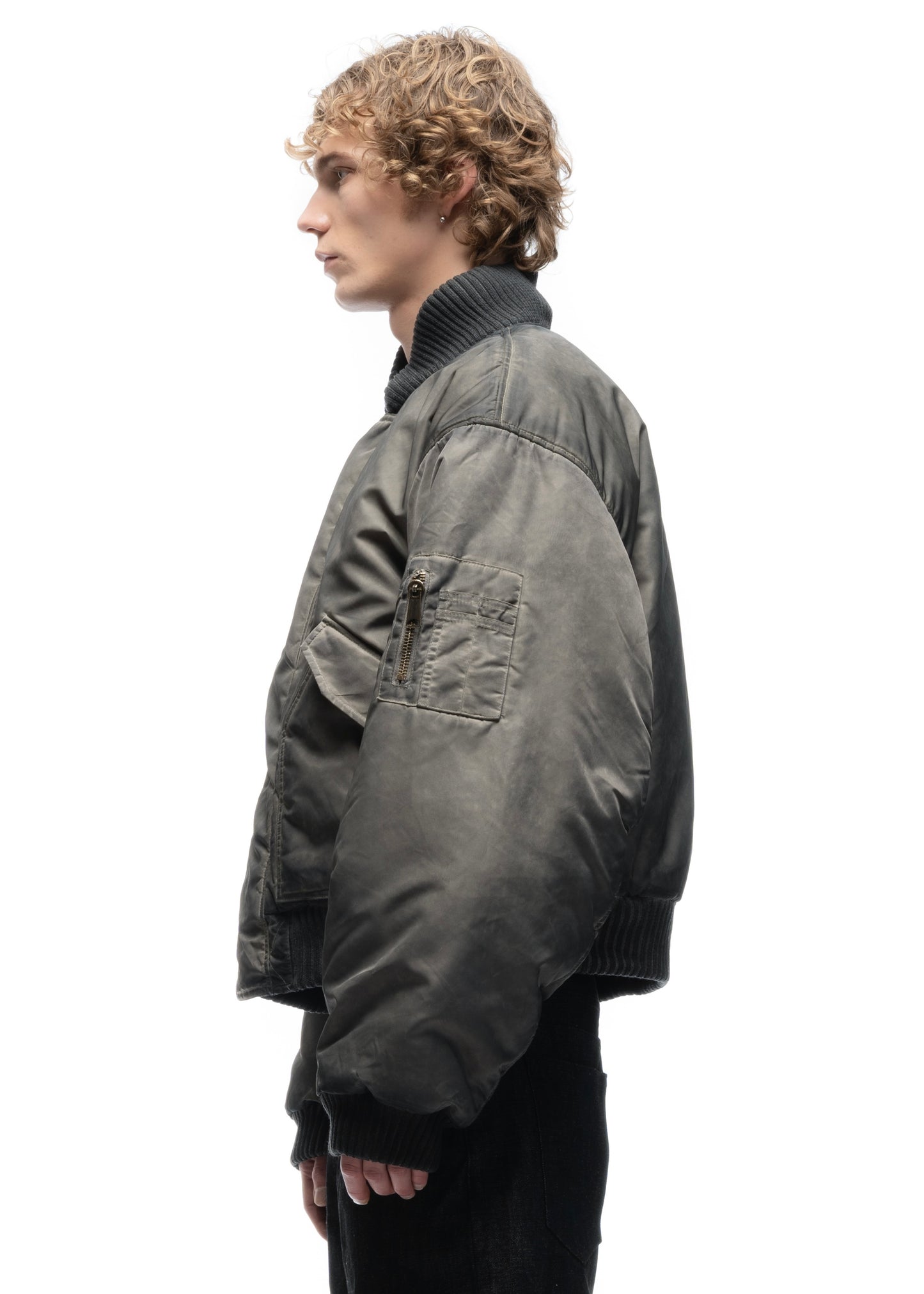 REVERSIBLE BASIC ONYX BOMBER JACKET BEIGE