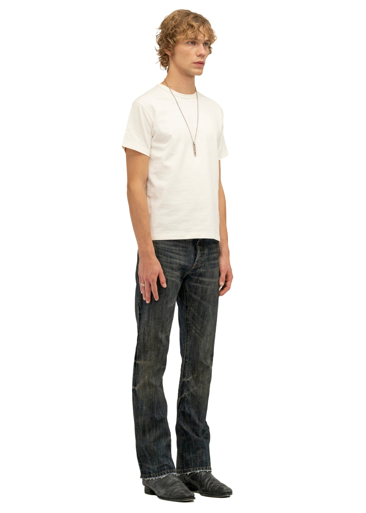 MUDDED SELVEDGE FITTED BOOTCUT DENIM