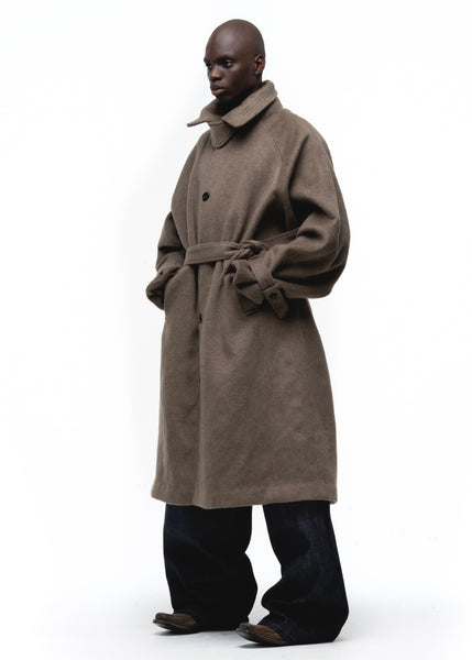 CLASSIC WOOL COAT EARTH GREEN – NO/FAITH STUDIOS