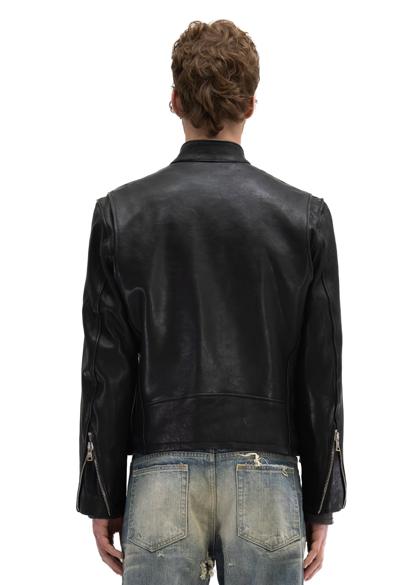 RACER ONE CUT LEATHER JACKET
