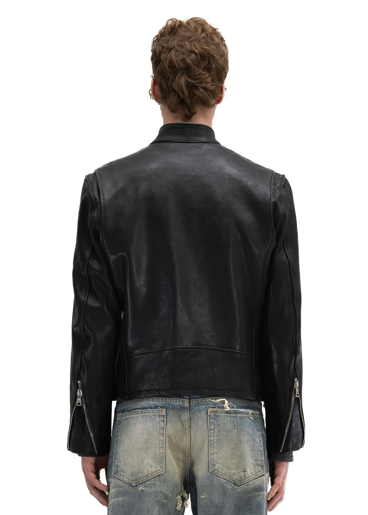 RACER ONE CUT LEATHER JACKET