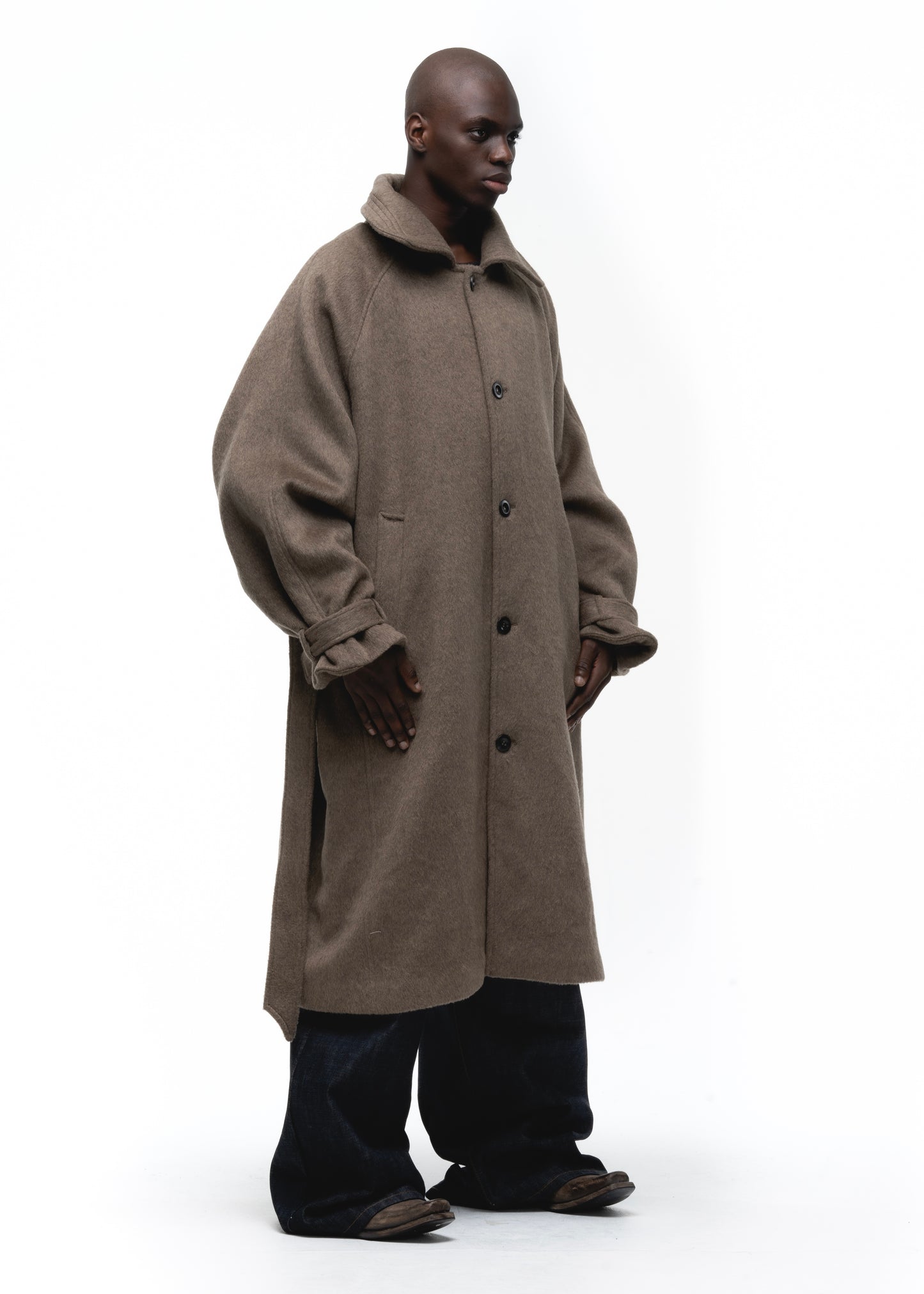 CLASSIC WOOL COAT EARTH GREEN