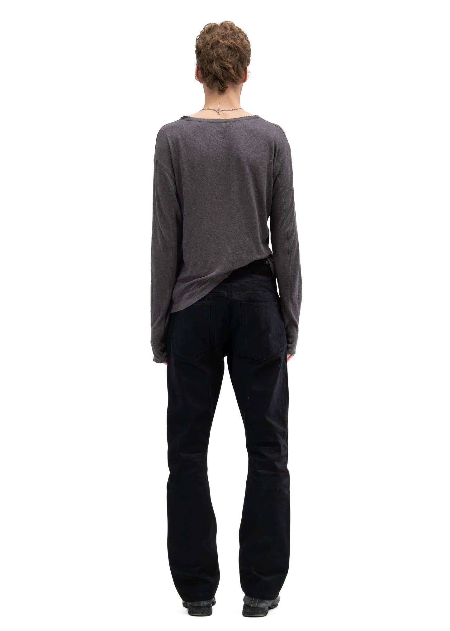 JAPANESE FITTED SELVEDGE BOOTCUT DENIM BLACK