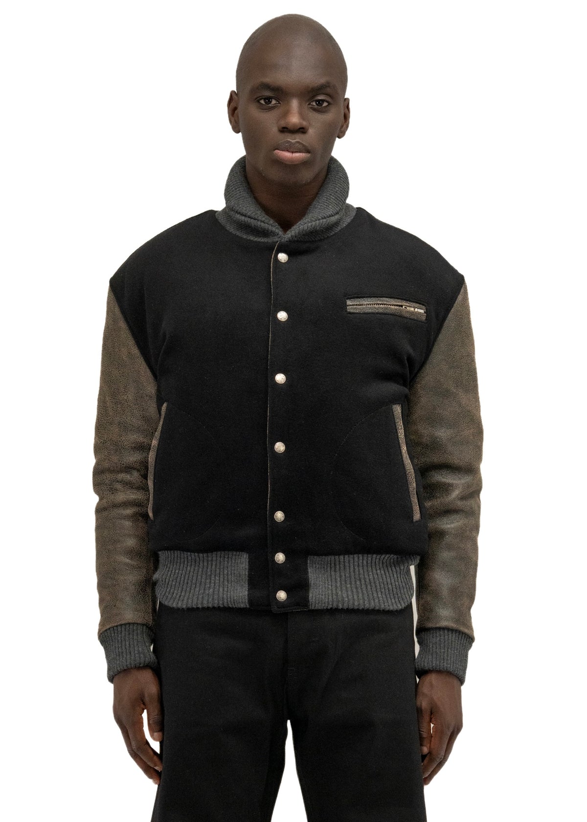 RIDER WOOL LEATHER JACKET