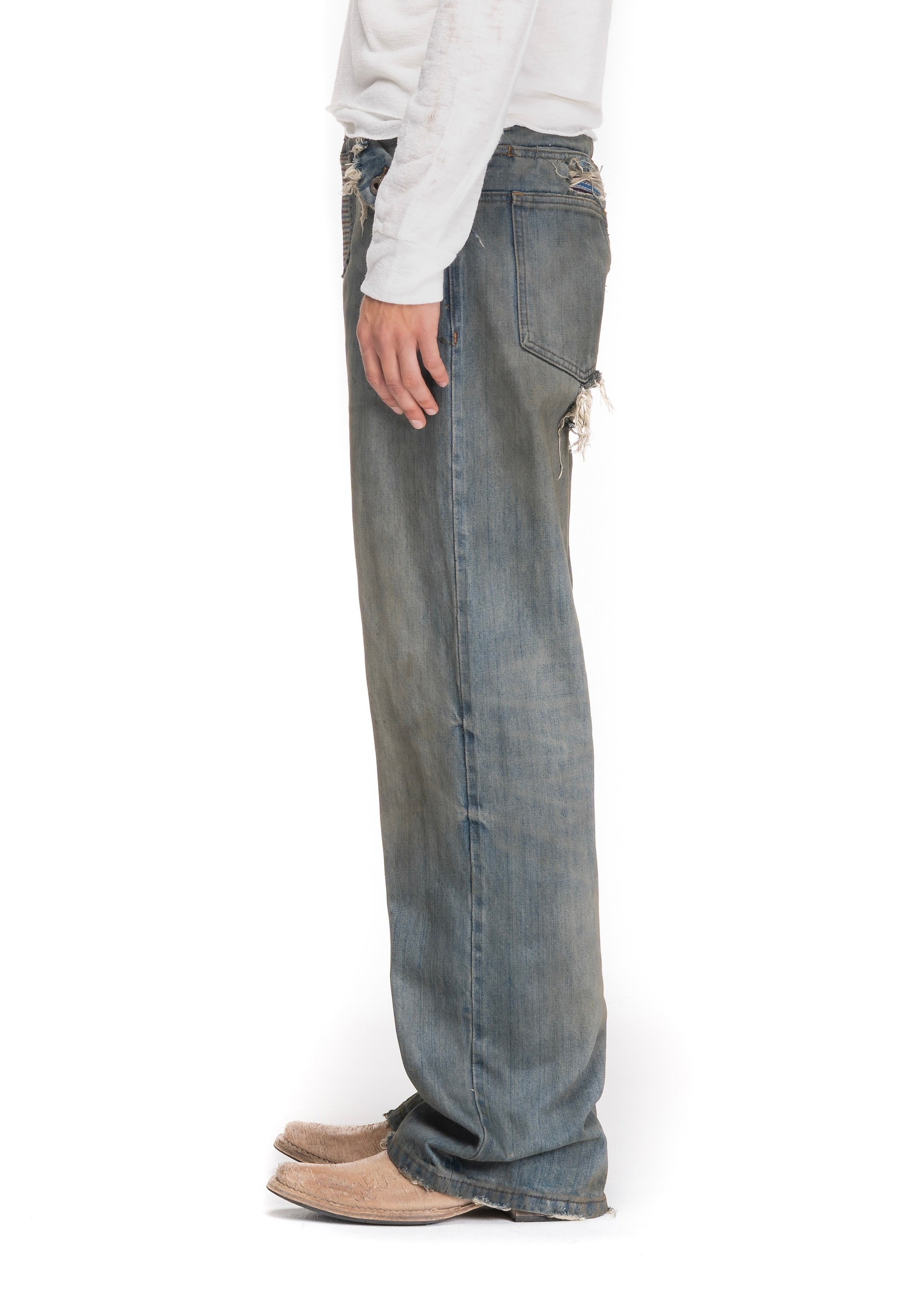 REWORKED SELVEDGE BOOTCUT DENIM – NO/FAITH STUDIOS