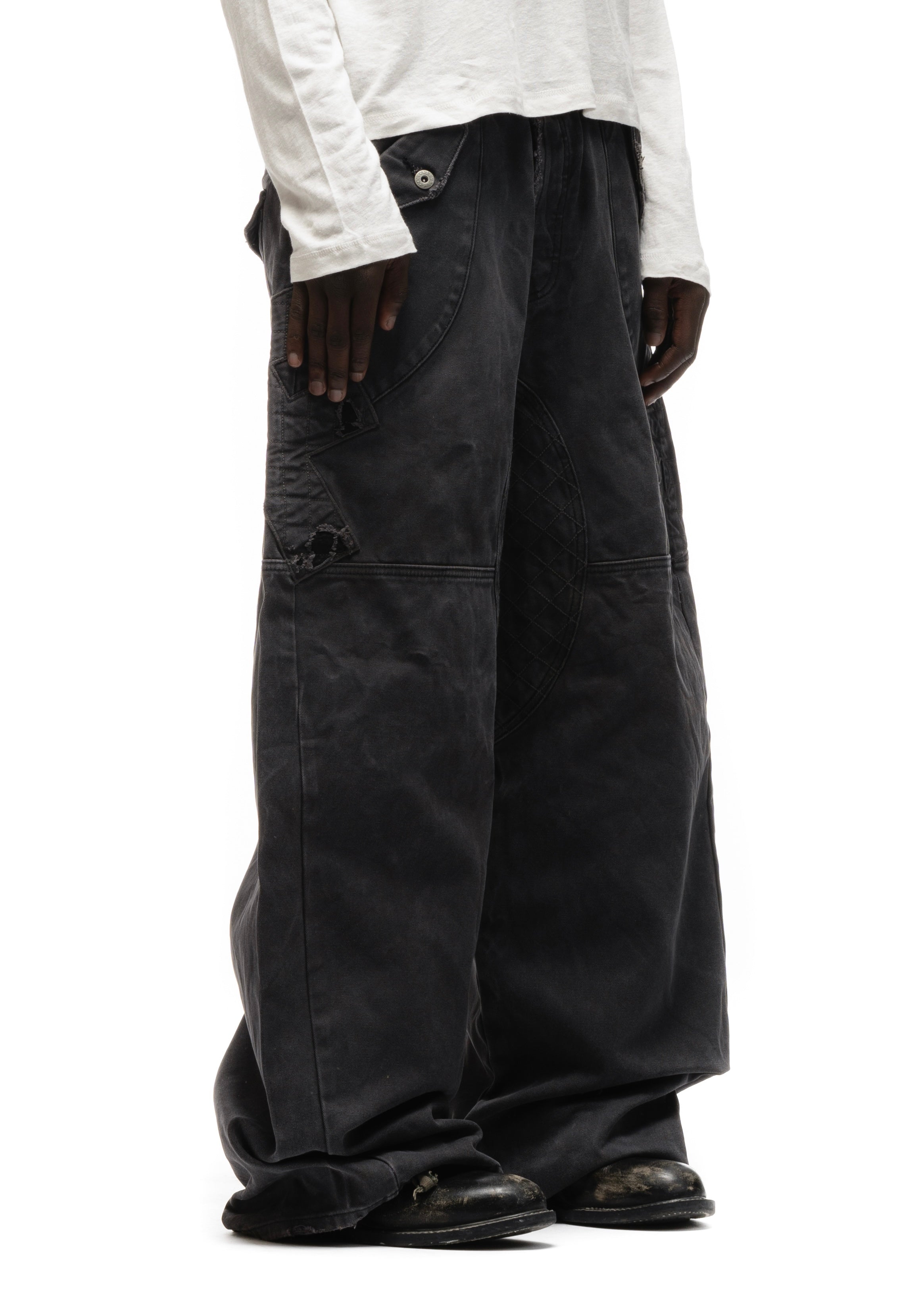 F8 REWORKED PANTS GREY – NO/FAITH STUDIOS