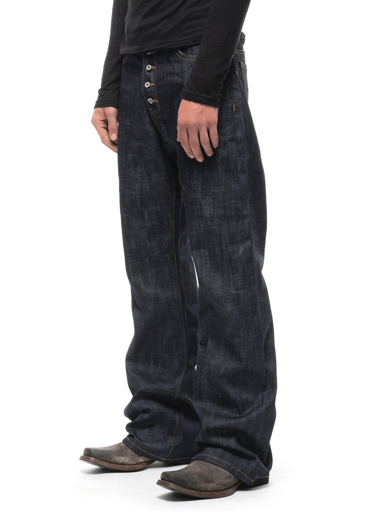 RAW DENIM JAPANESE BOOTCUT FIT BLUE – NO/FAITH STUDIOS