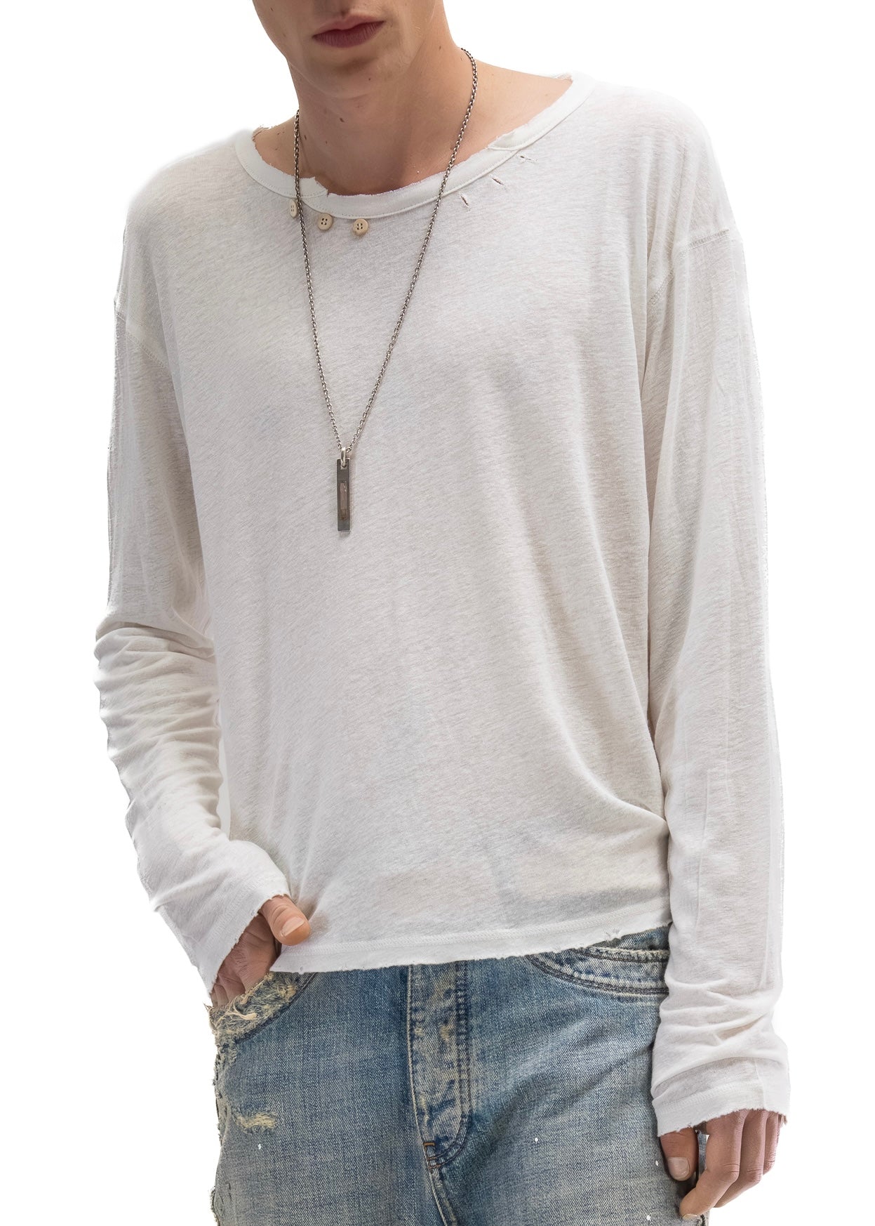 HERITAGE BUTTON-UP LONGSLEEVE WHITE