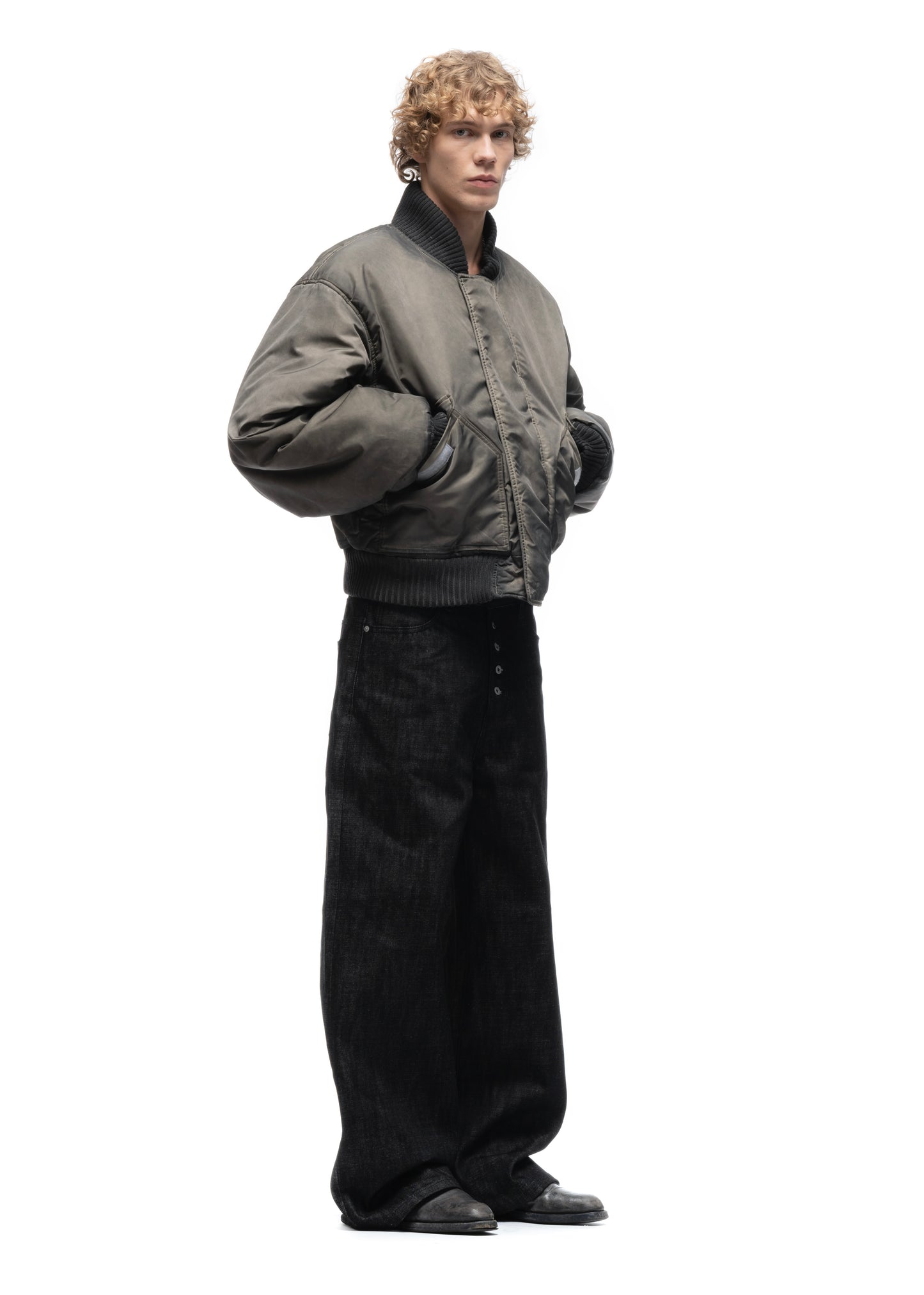 REVERSIBLE BASIC ONYX BOMBER JACKET BEIGE